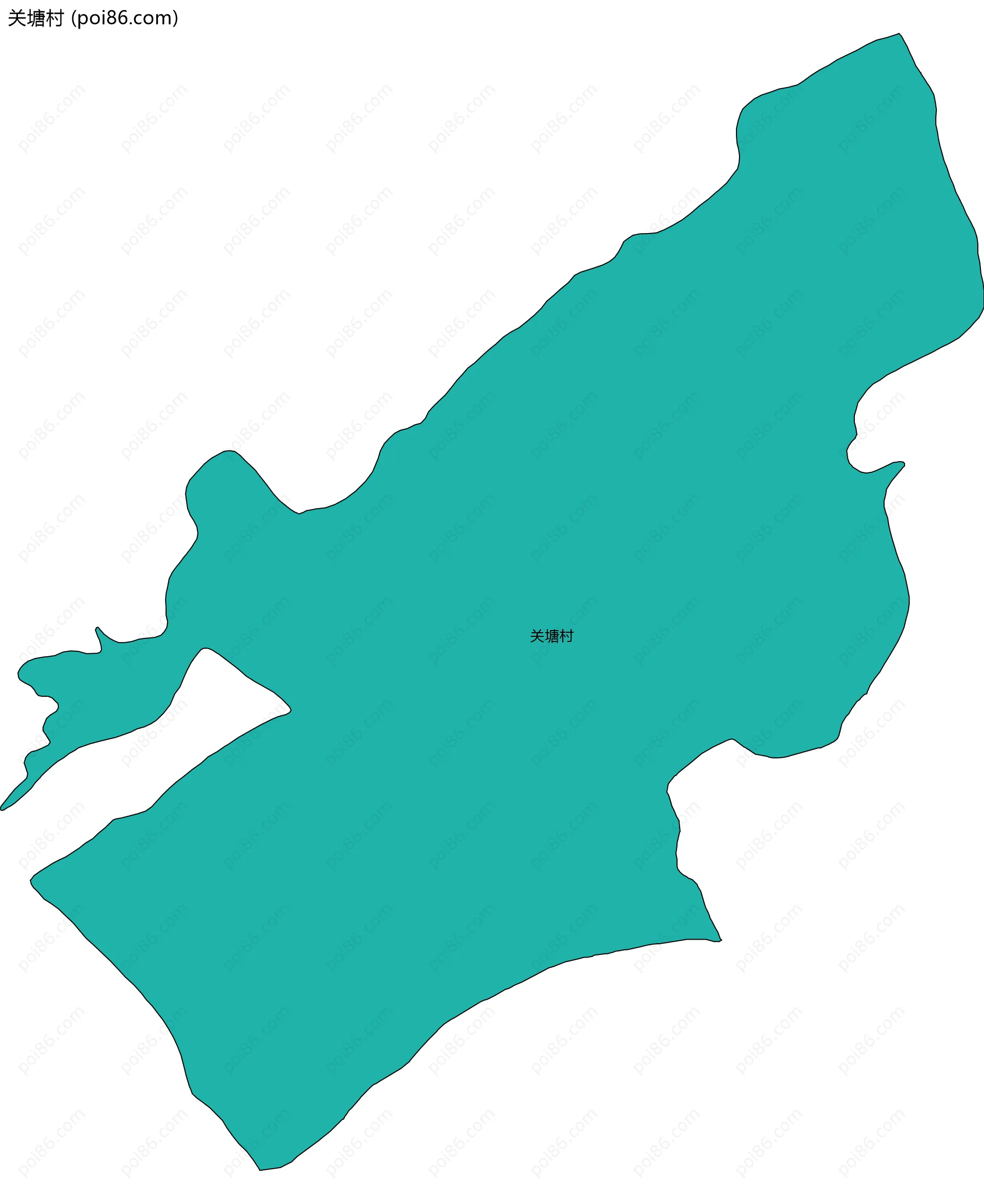 关塘村边界地图
