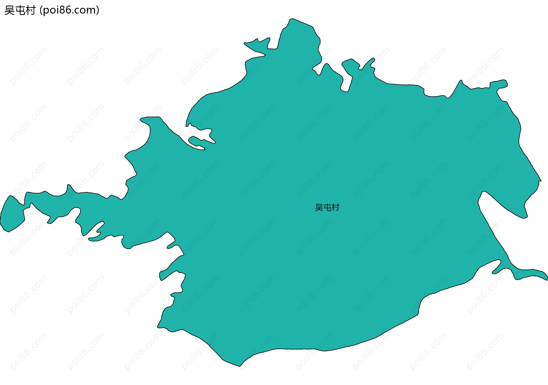吴屯村边界地图