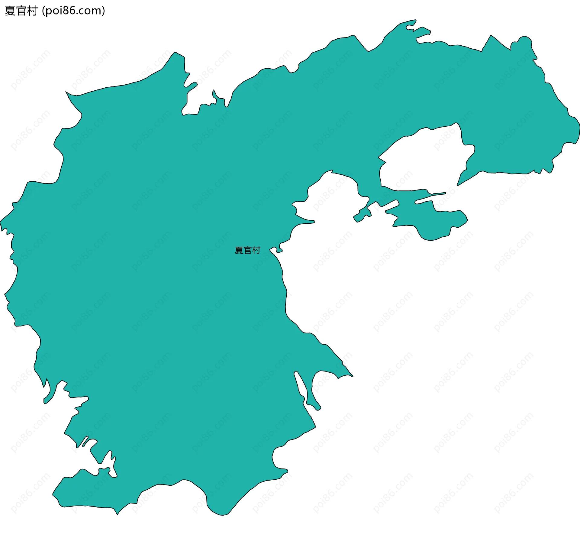 夏官村边界地图