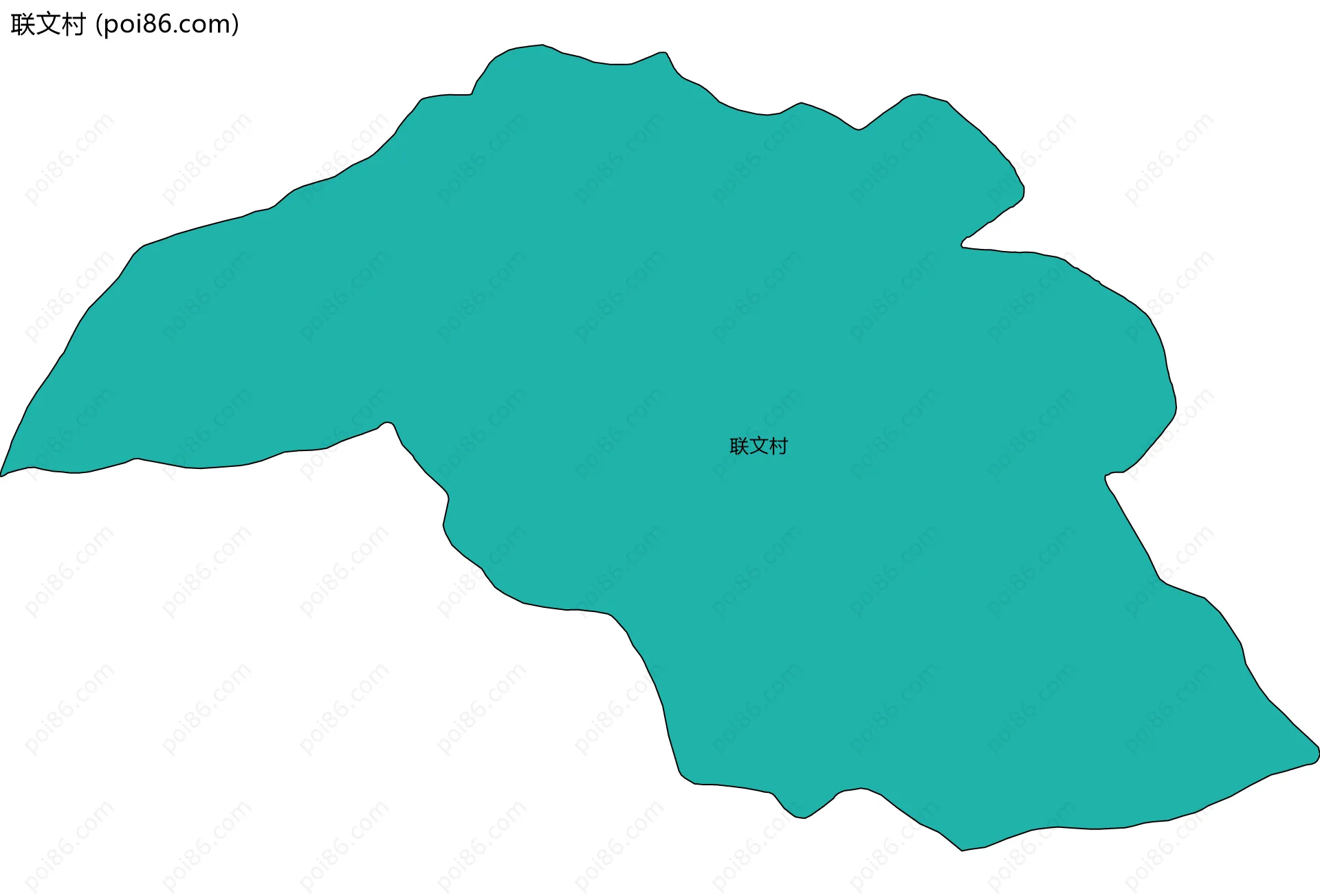 联文村边界地图