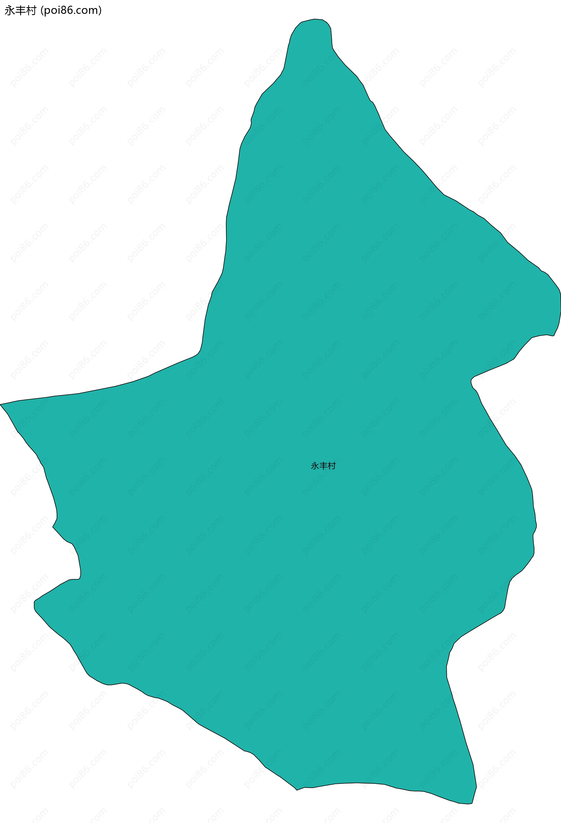 永丰村边界地图