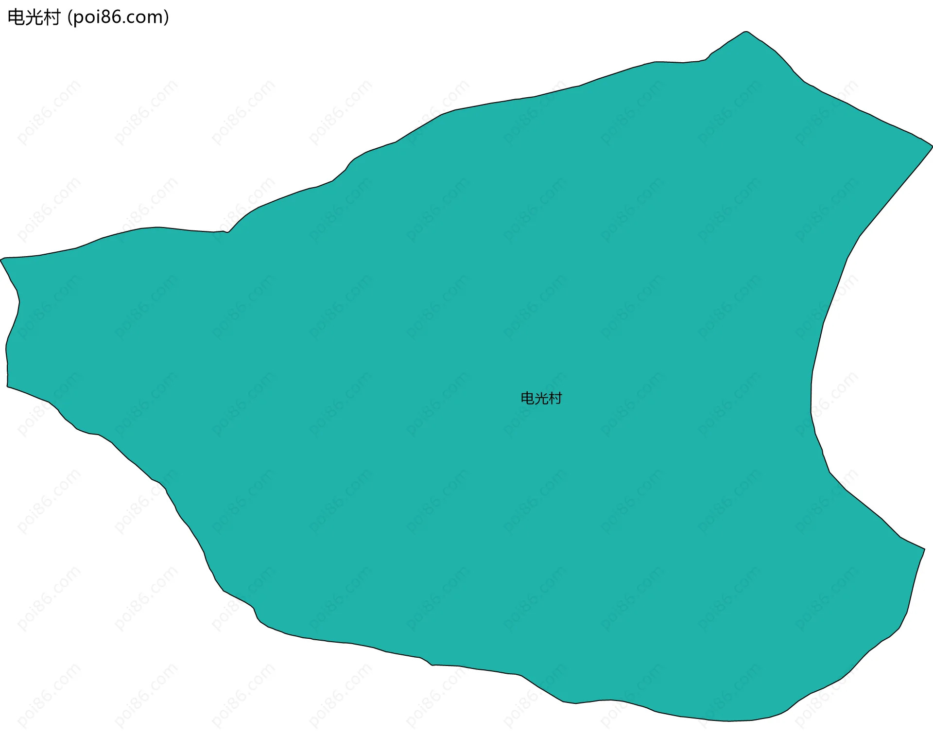 电光村边界地图