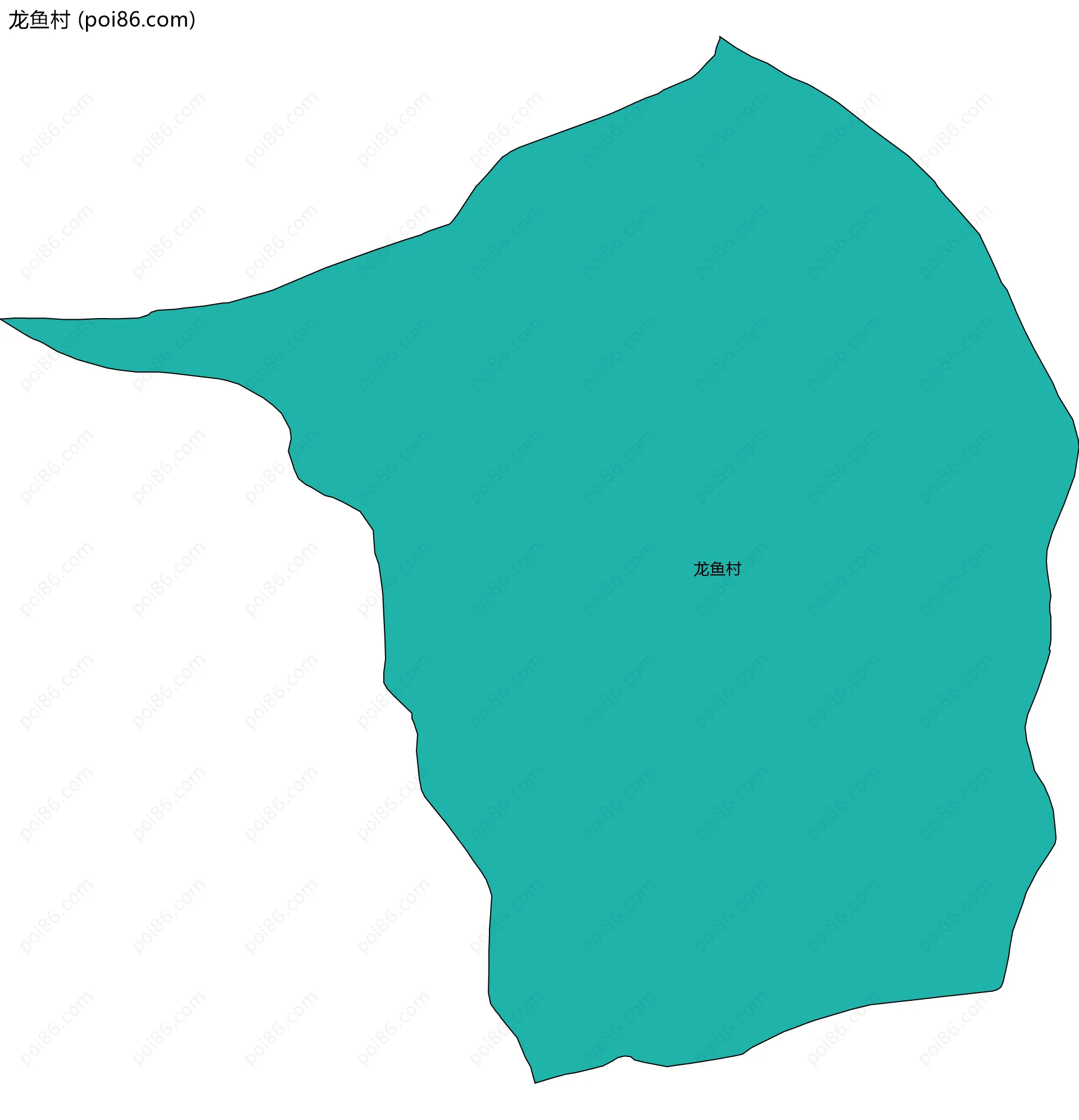 龙鱼村边界地图