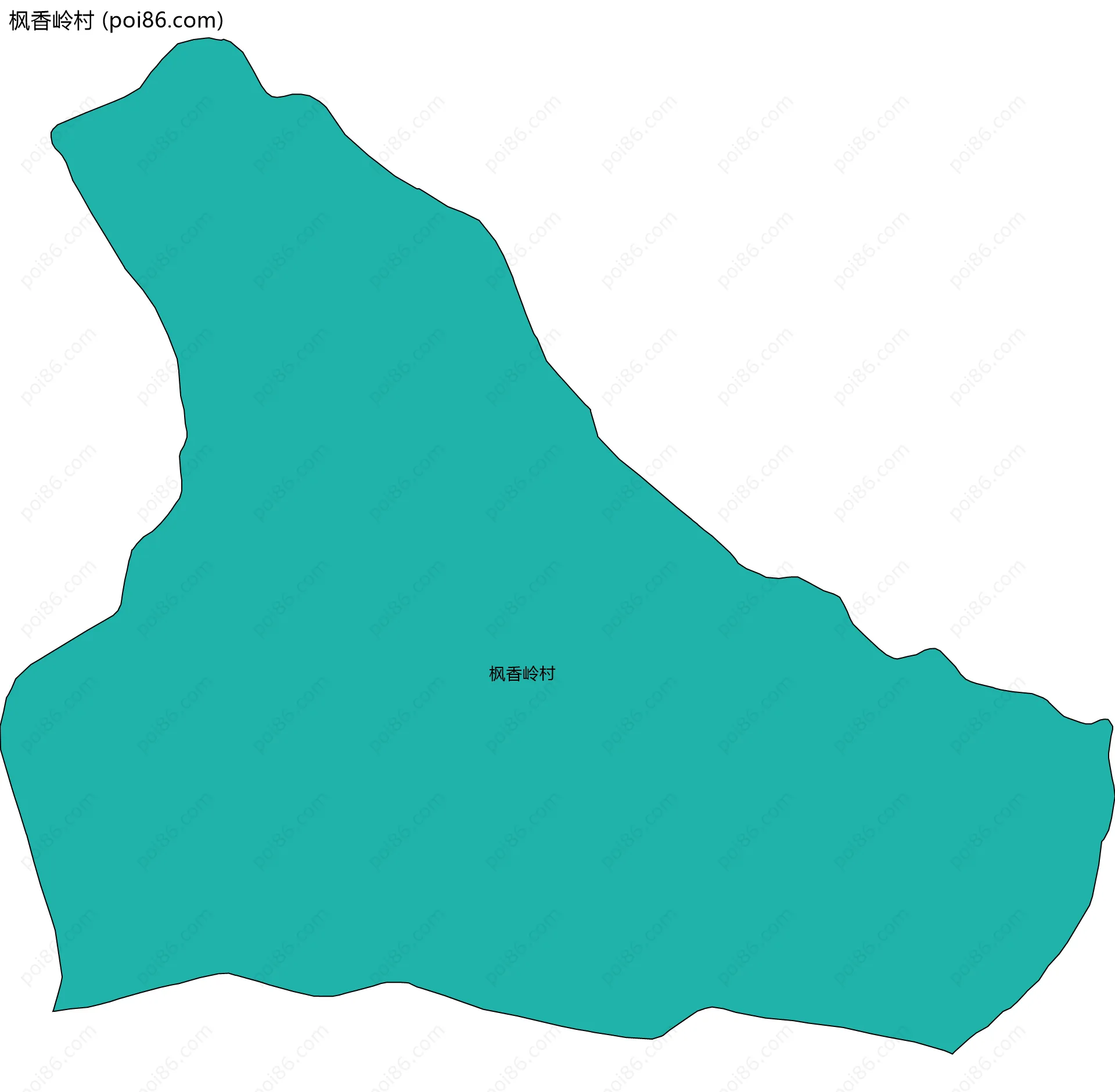 枫香岭村边界地图