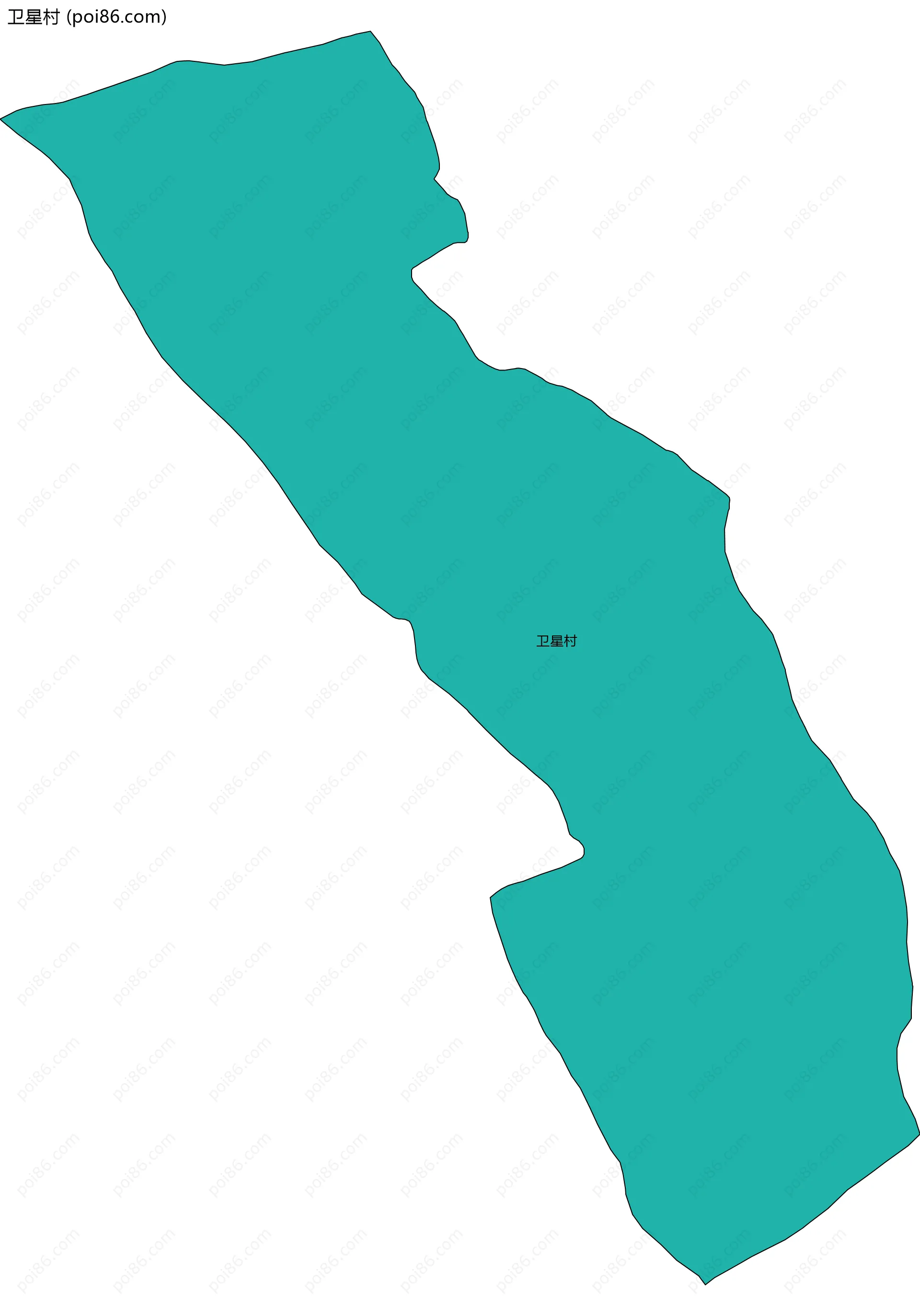 卫星村边界地图