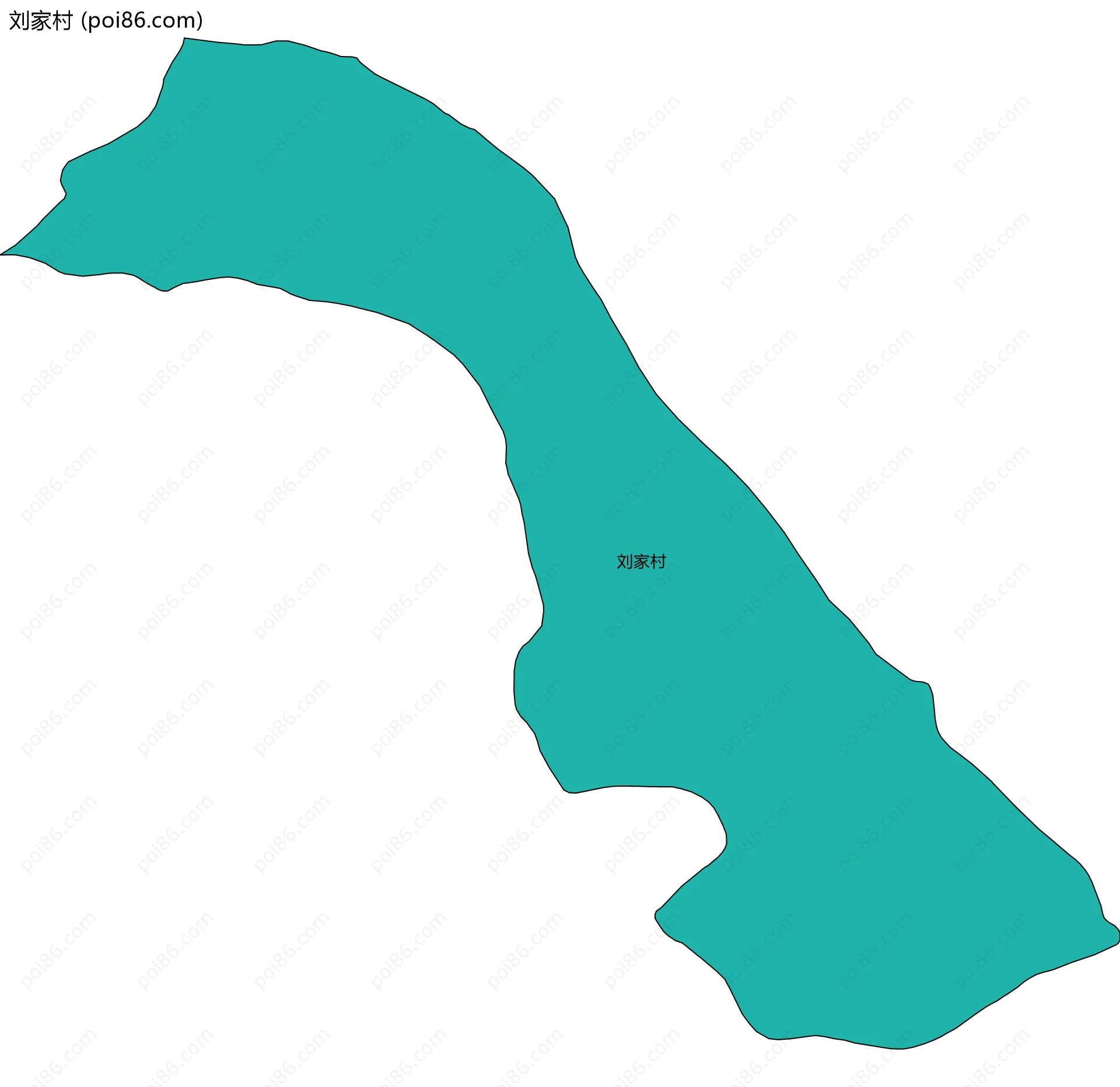 刘家村边界地图