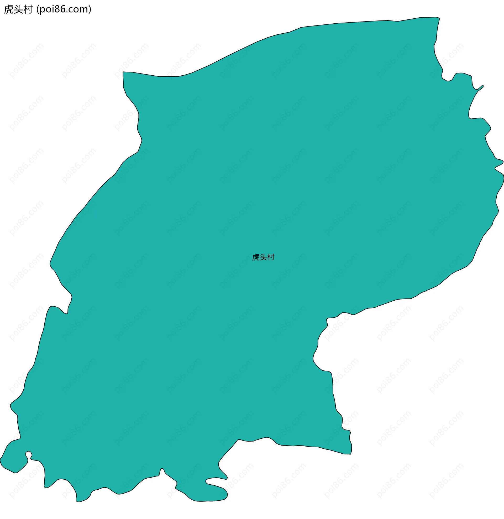 虎头村边界地图