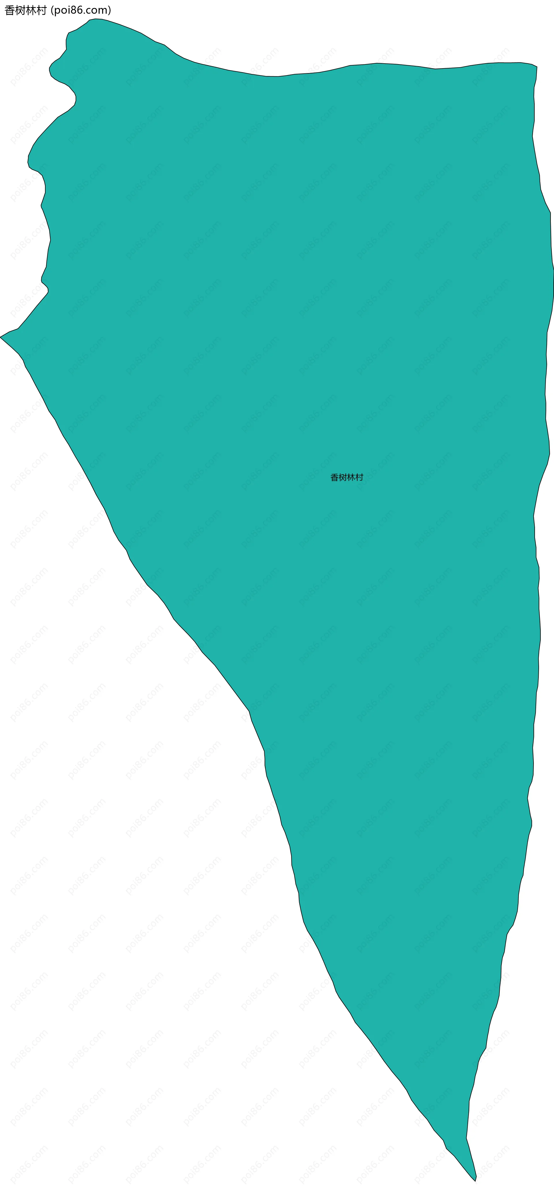 香树林村边界地图