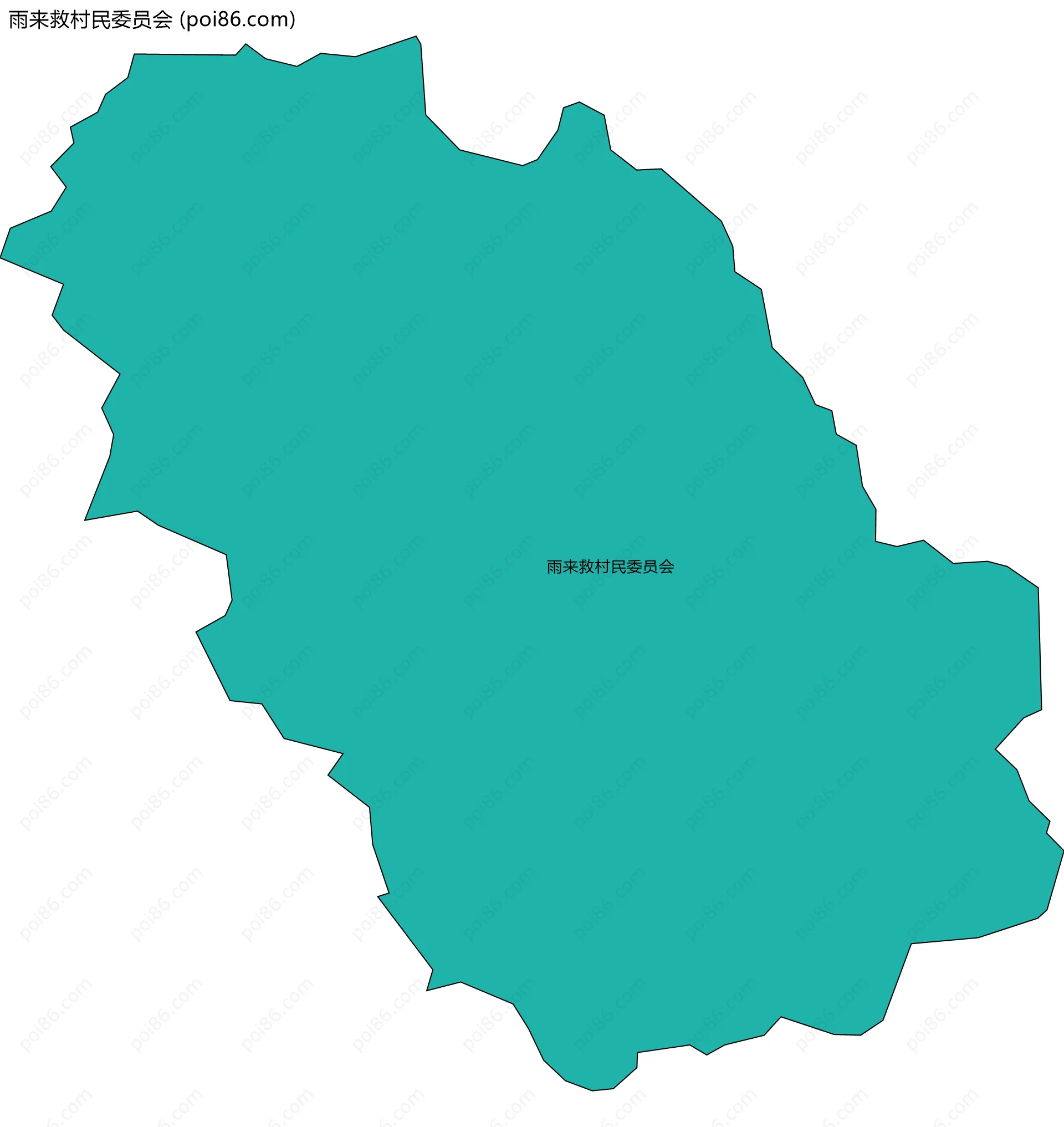 雨来救村民委员会边界地图