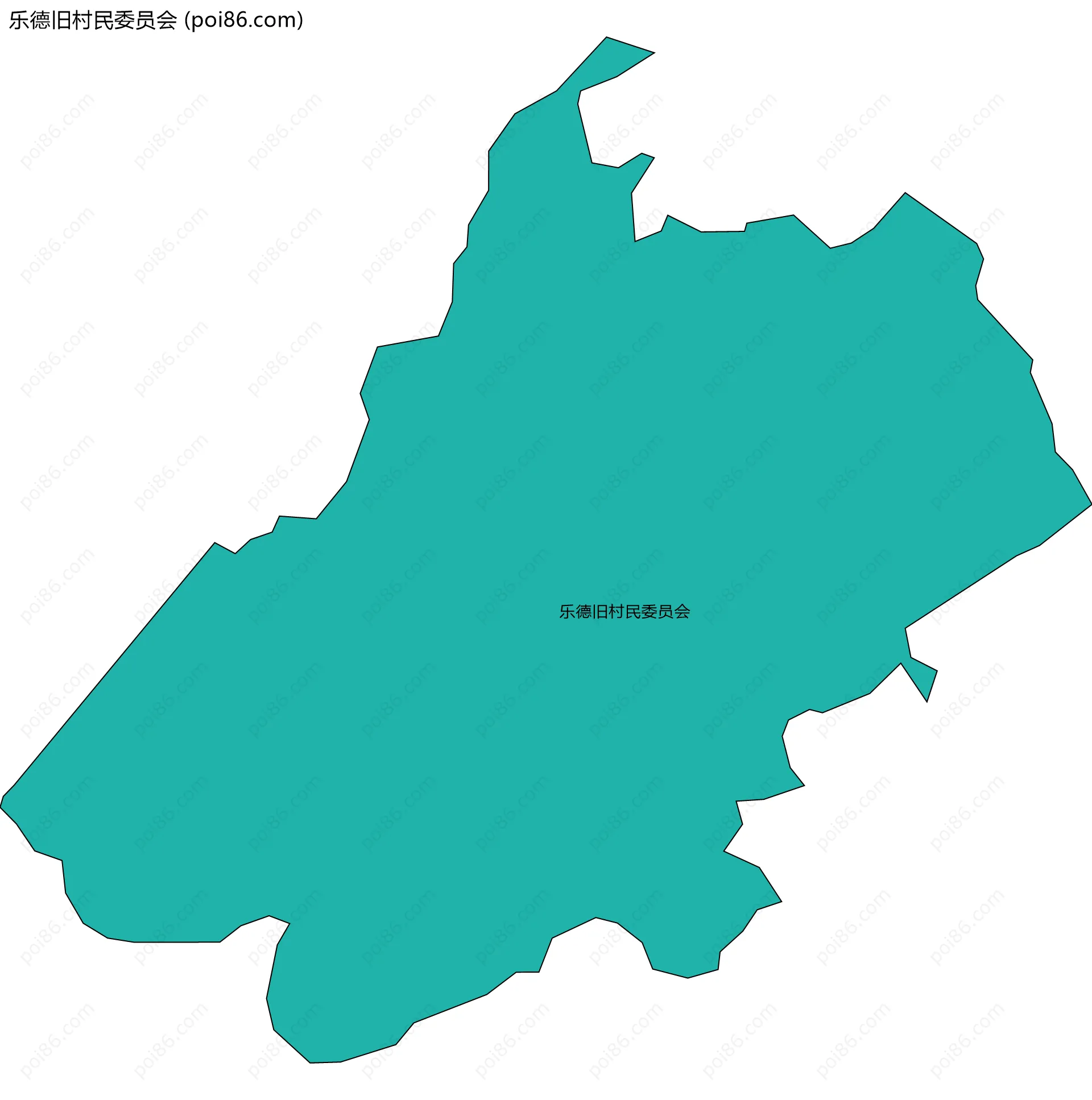 乐德旧村民委员会边界地图