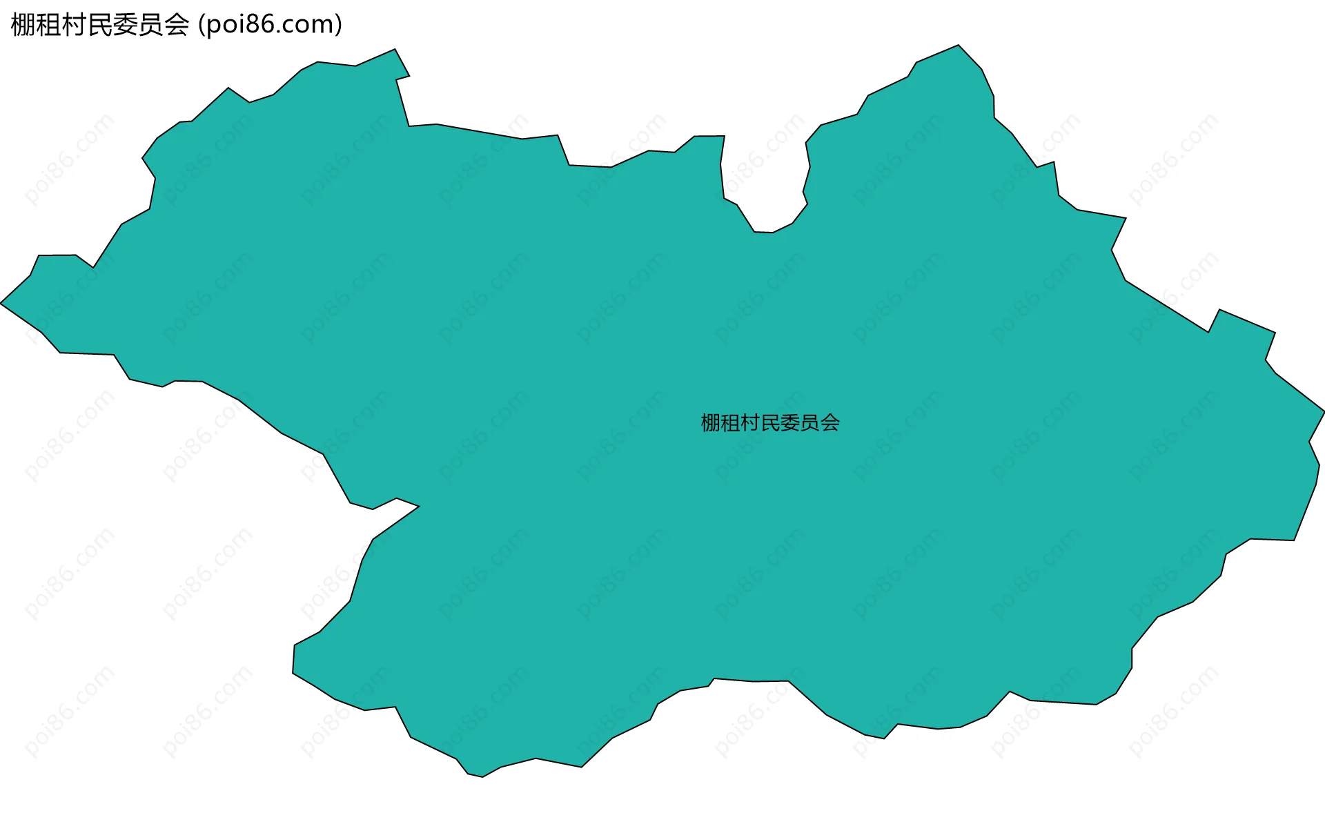 棚租村民委员会边界地图