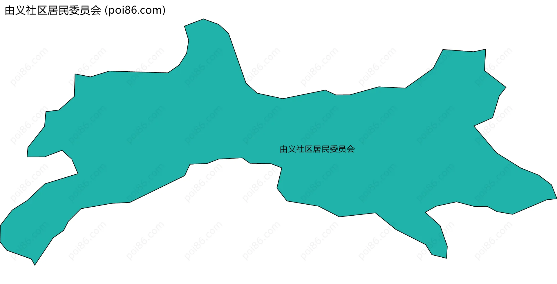 由义社区居民委员会边界地图