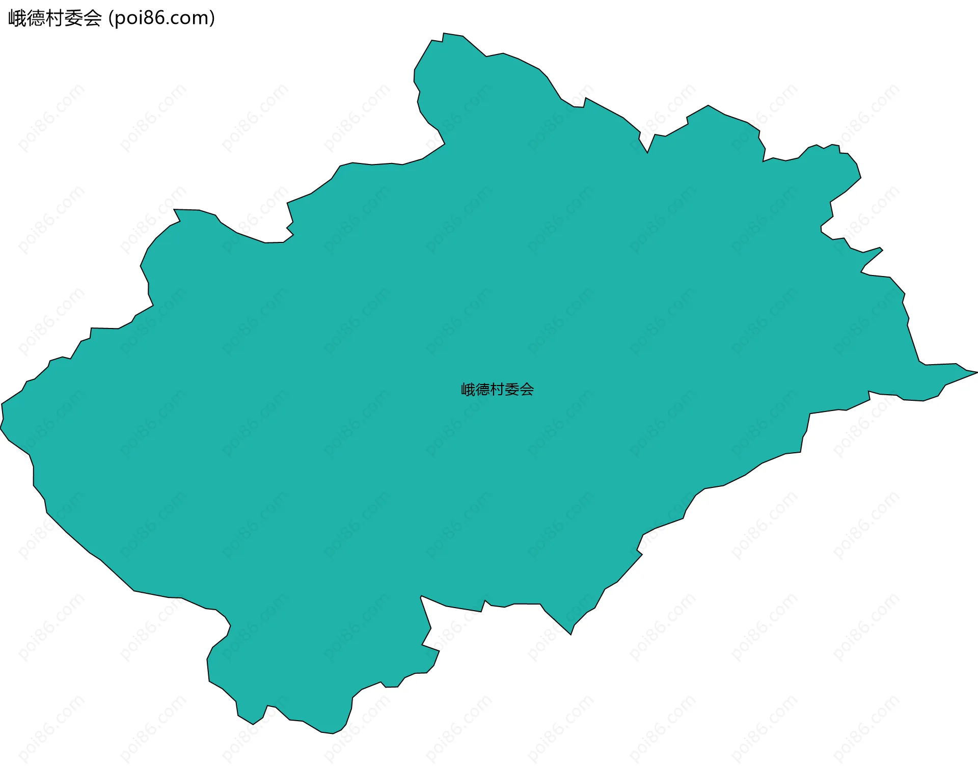 峨德村委会边界地图