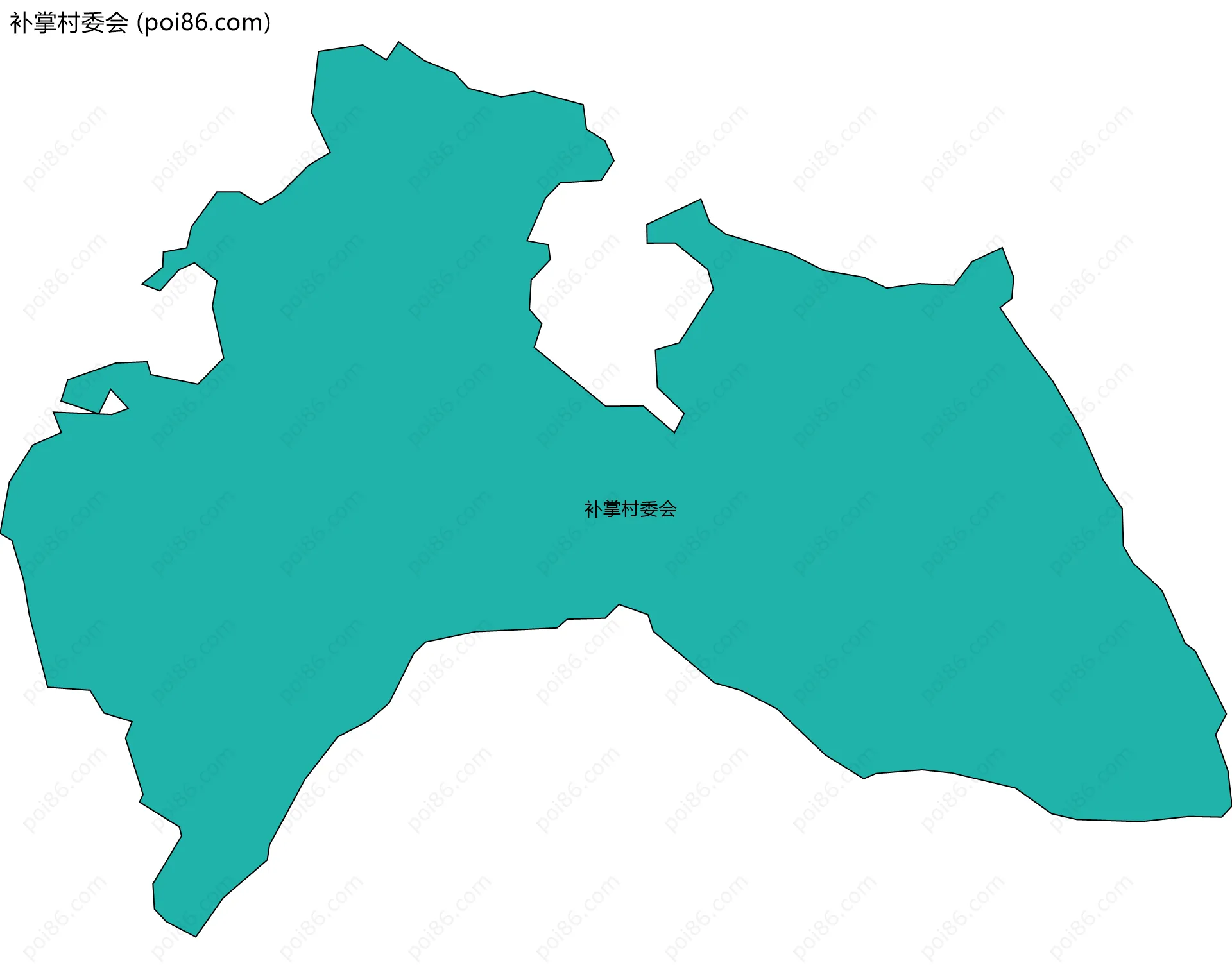 补掌村委会边界地图