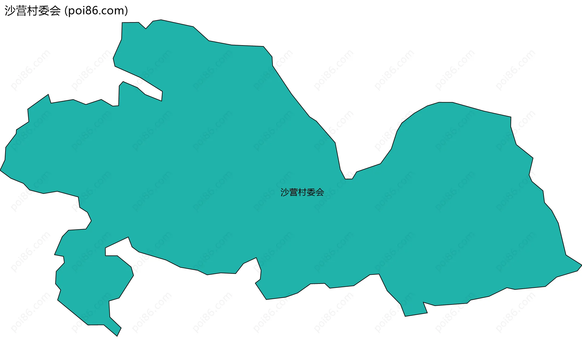 沙营村委会边界地图