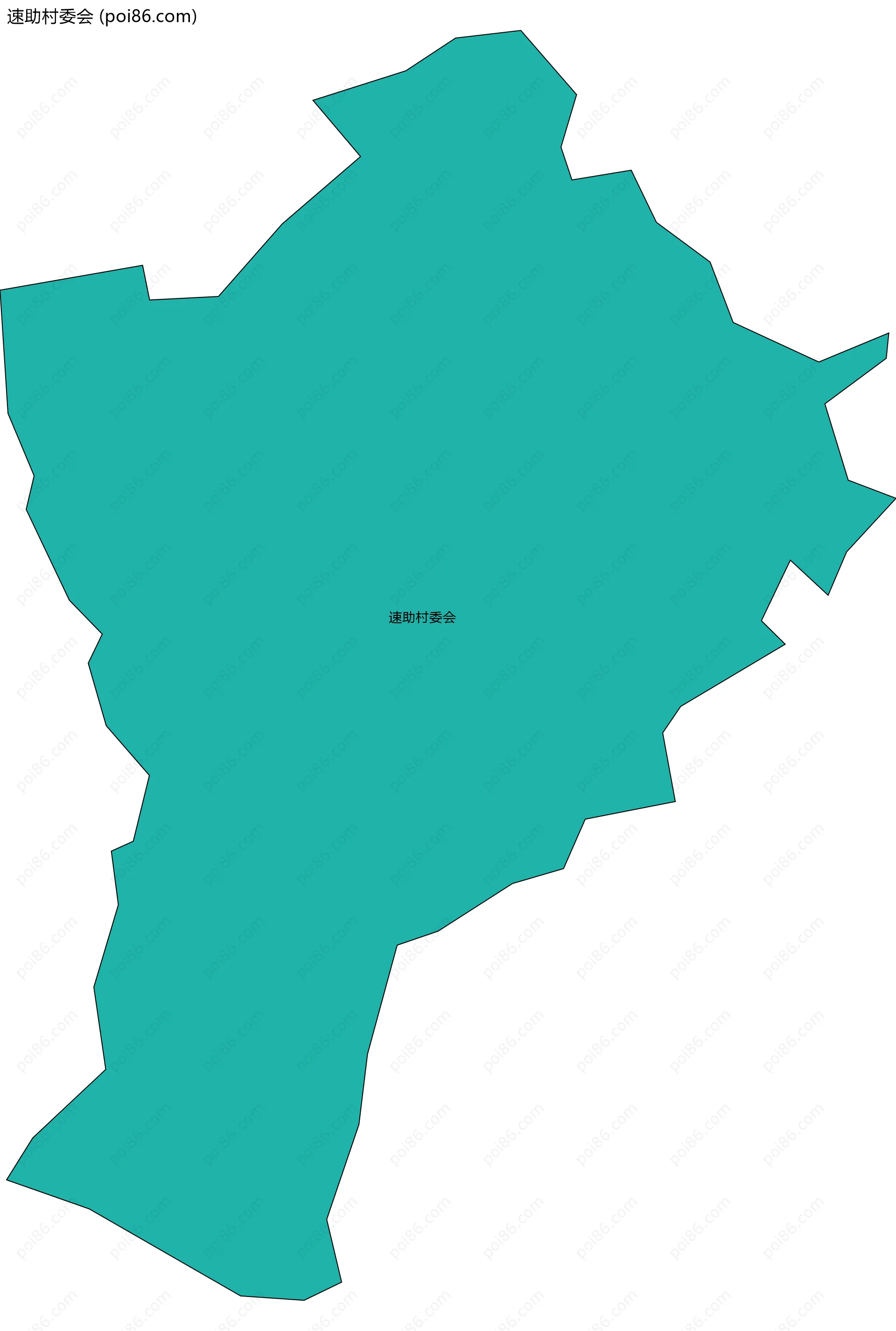 速助村委会边界地图