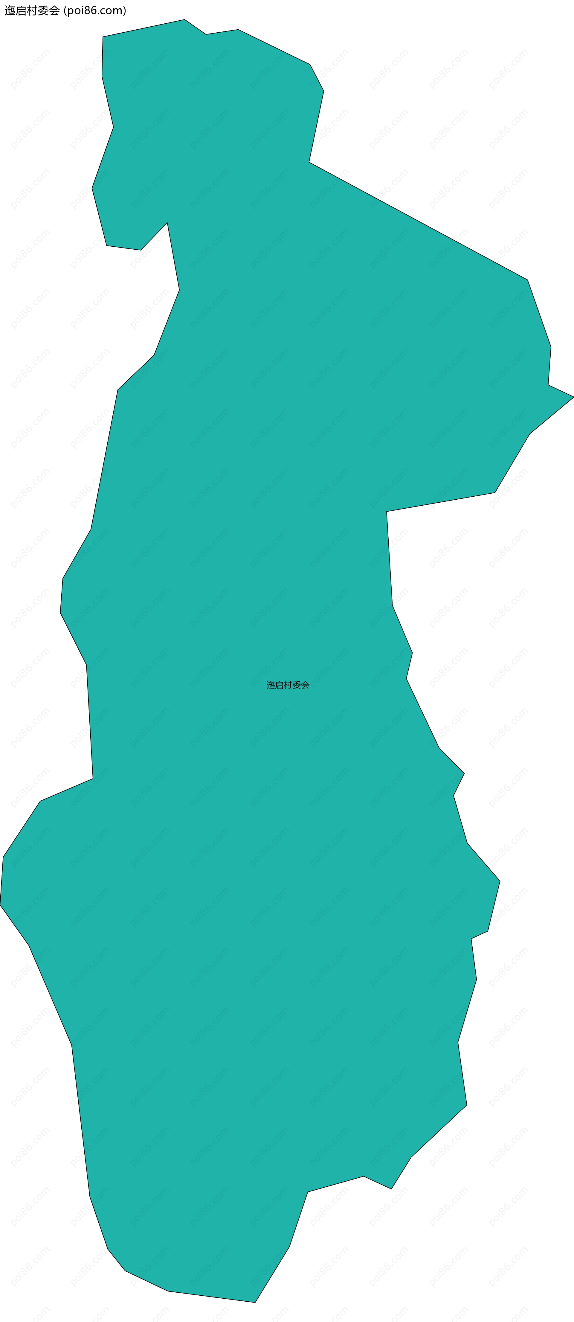 迤启村委会边界地图