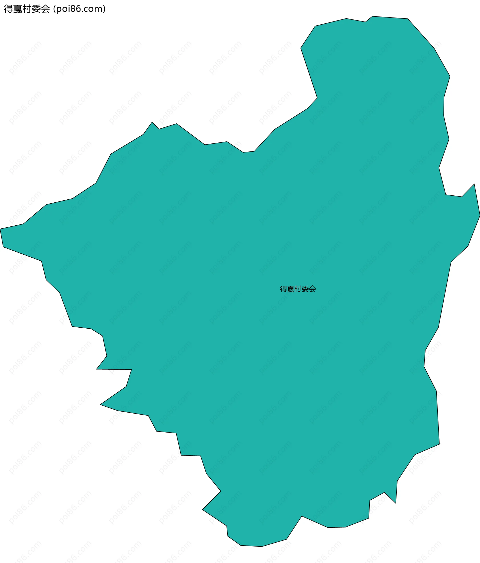 得戛村委会边界地图