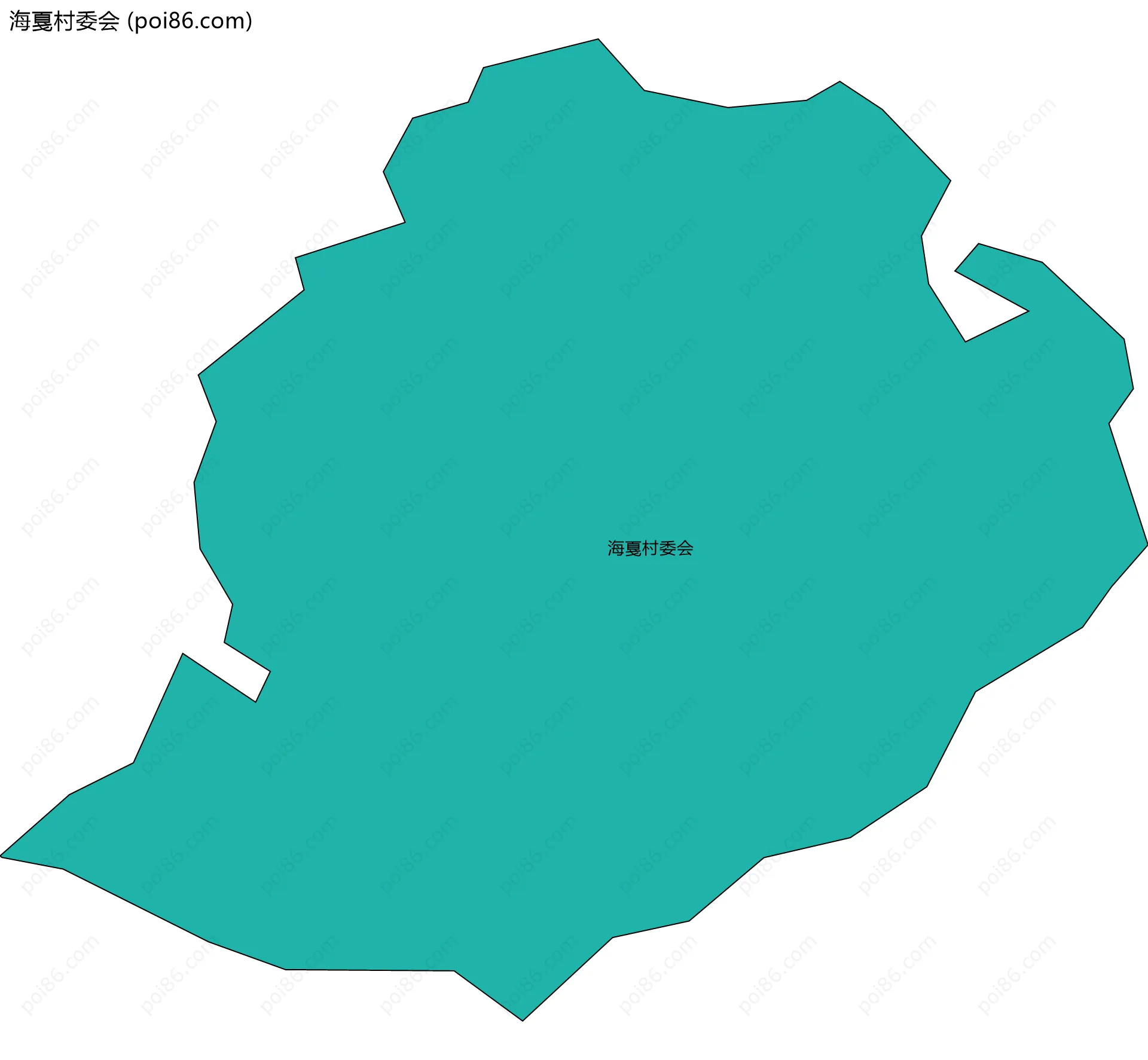 海戛村委会边界地图