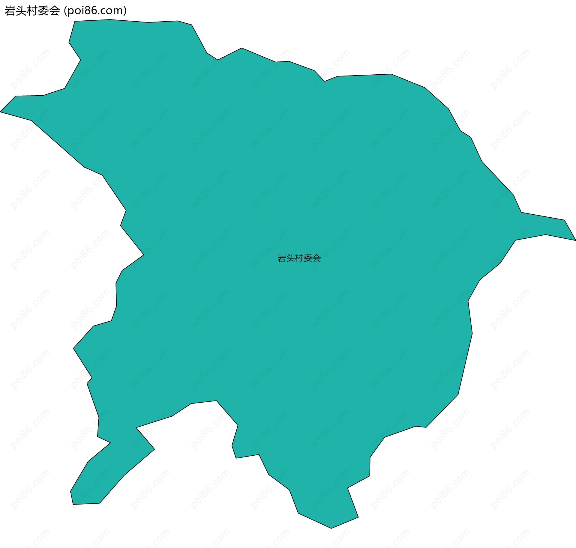 岩头村委会边界地图