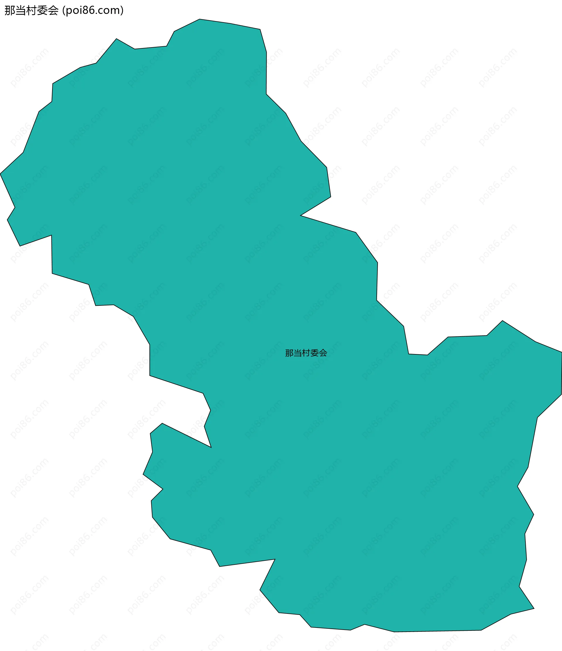 那当村委会边界地图