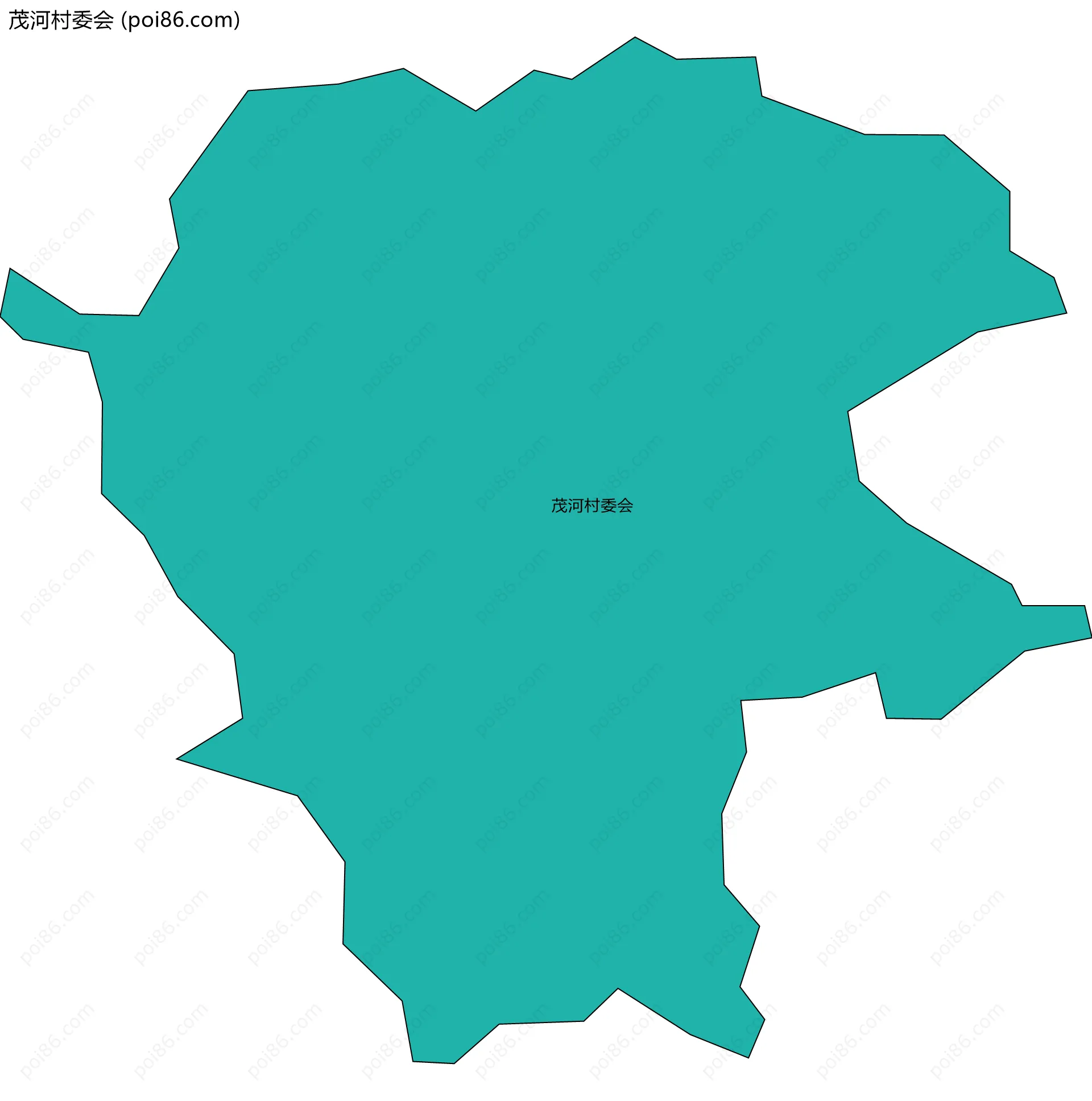 茂河村委会边界地图