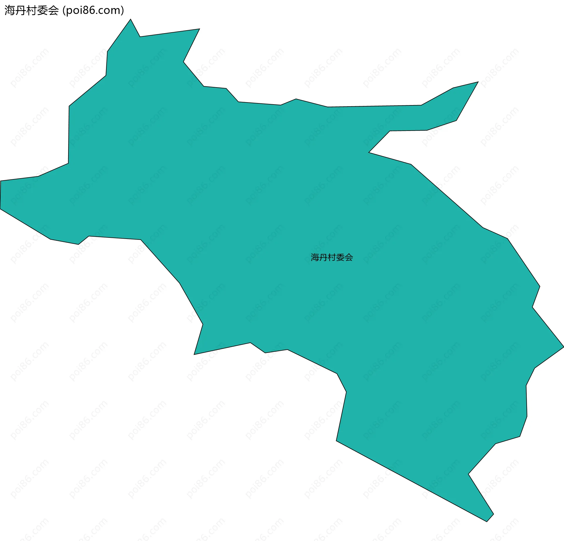 海丹村委会边界地图