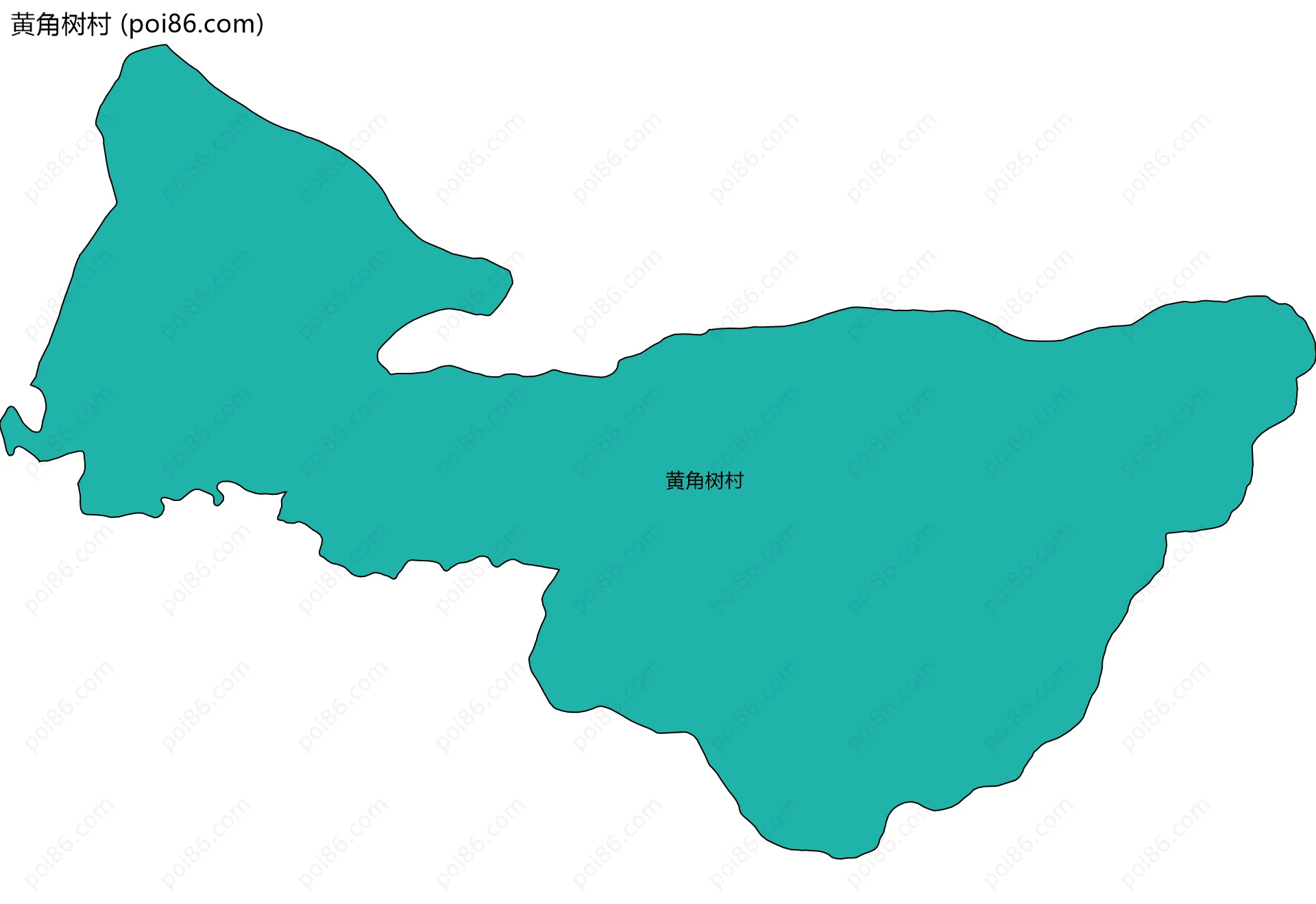 黄角树村边界地图