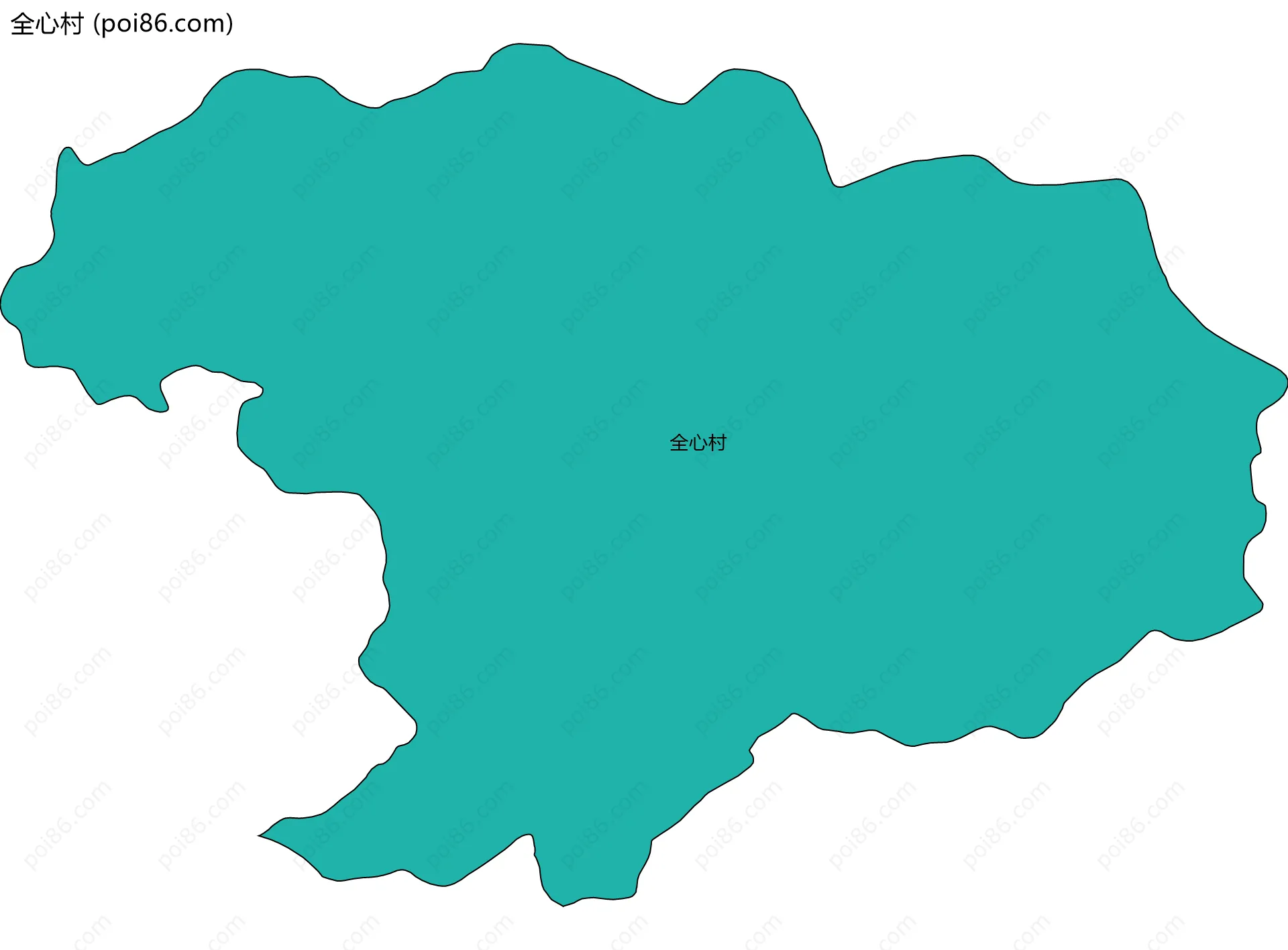 全心村边界地图