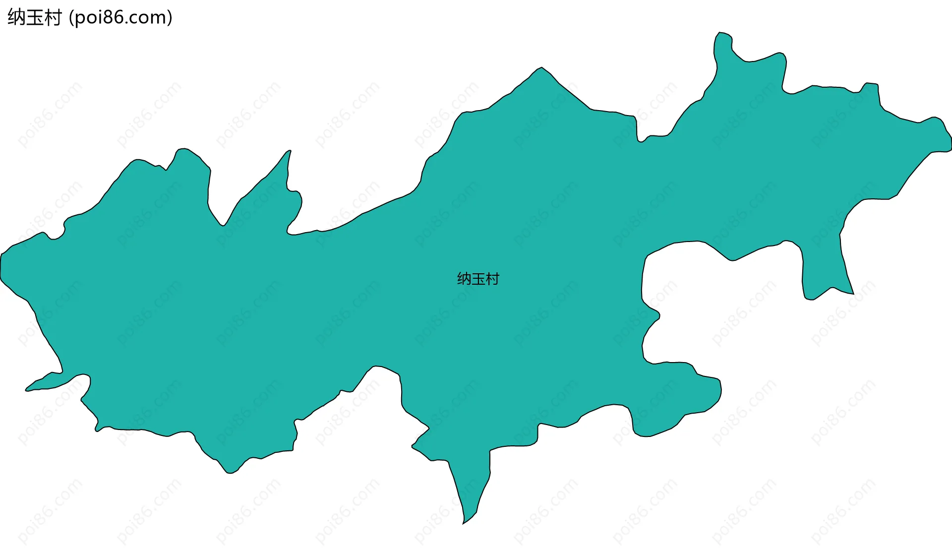 纳玉村边界地图