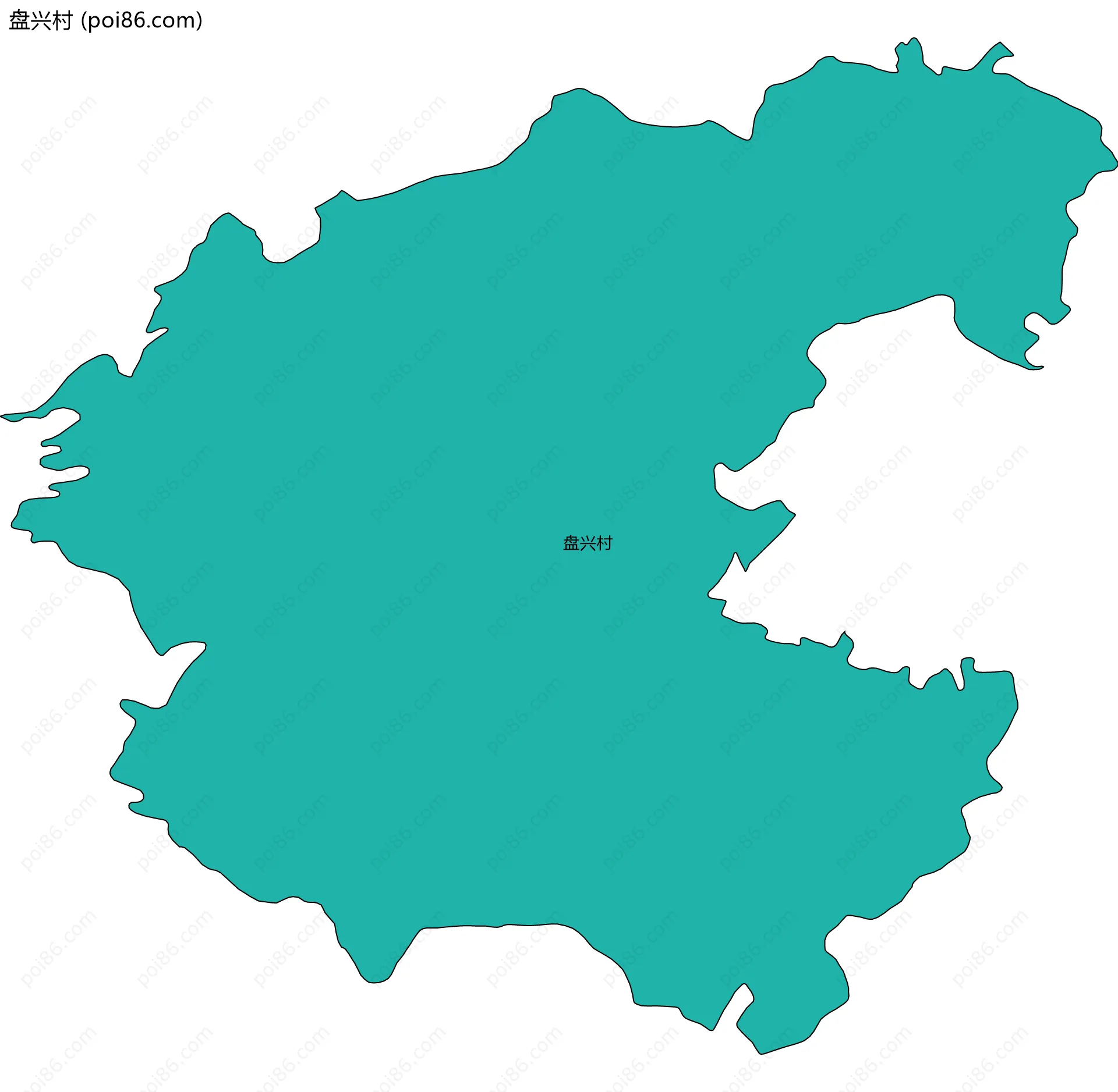 盘兴村边界地图