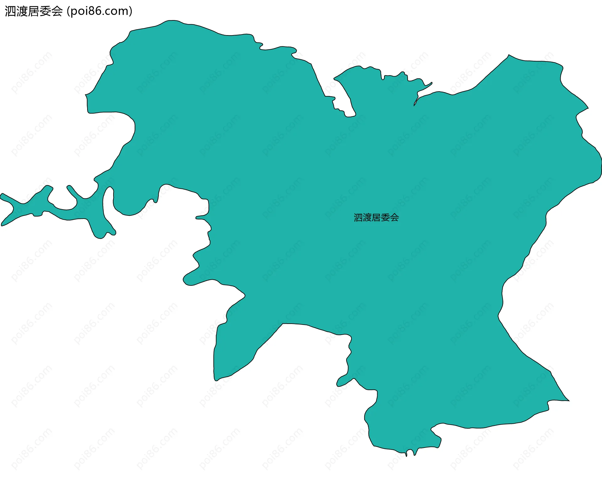 泗渡居委会边界地图