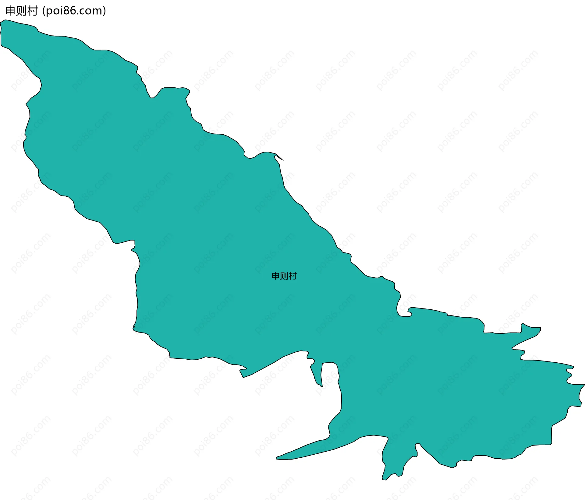 申则村边界地图