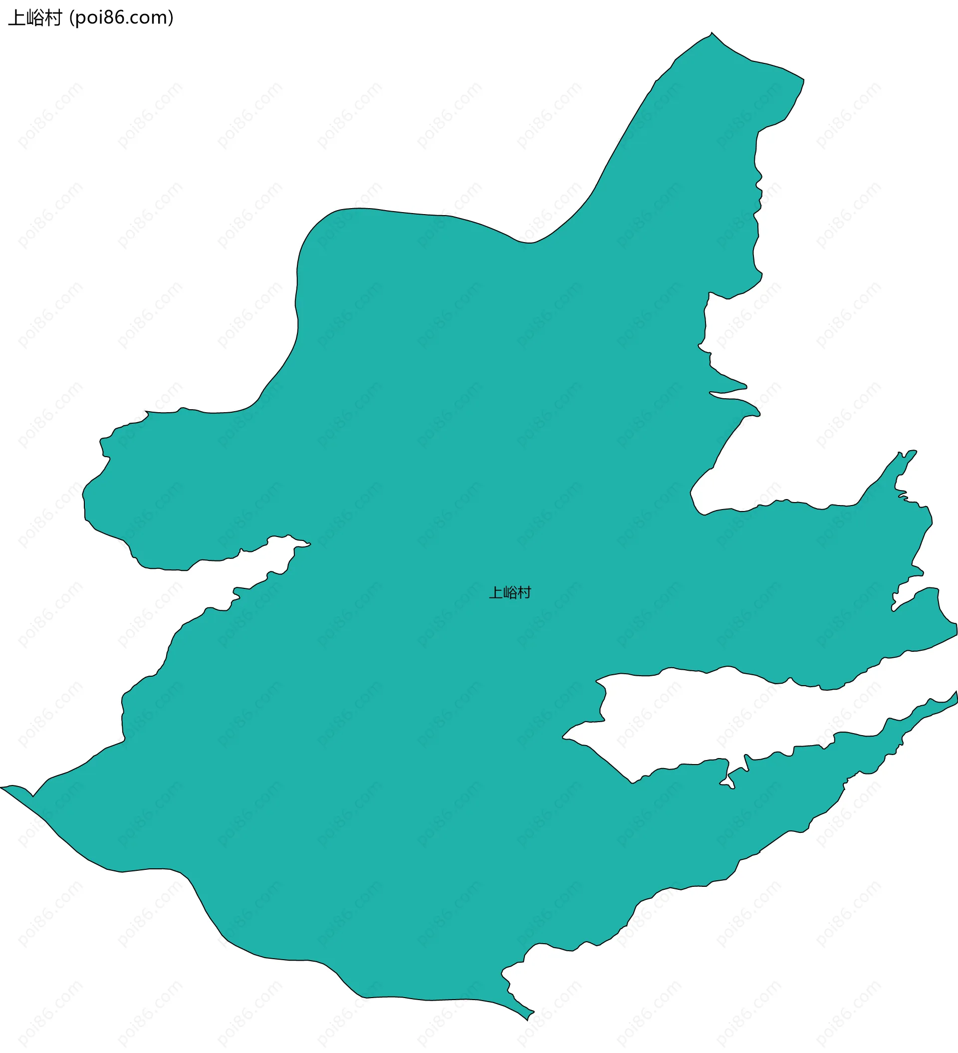 上峪村边界地图