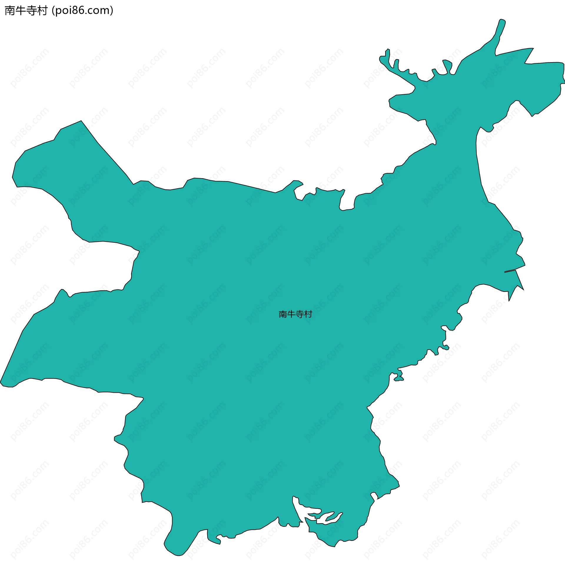 南牛寺村边界地图