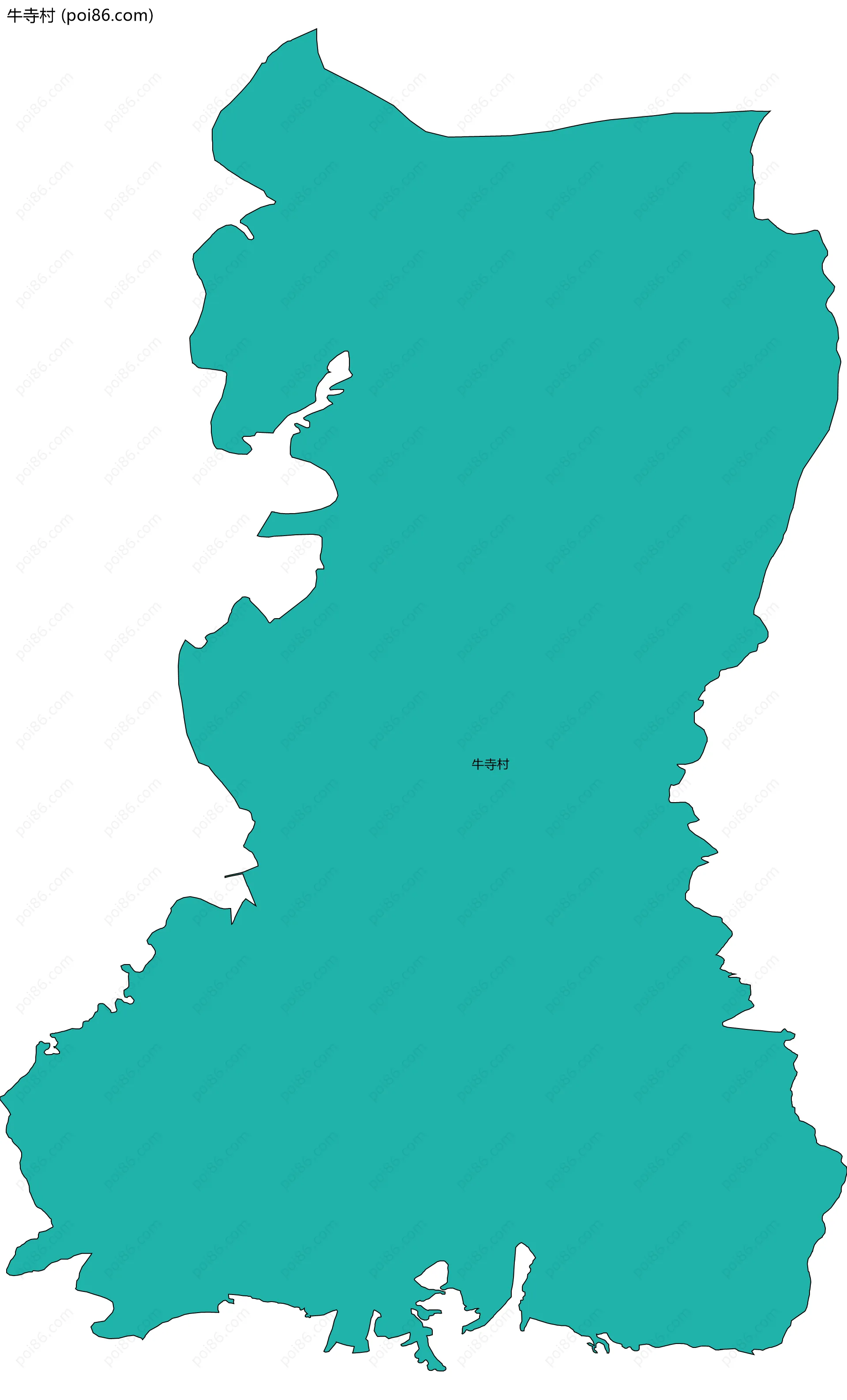 牛寺村边界地图