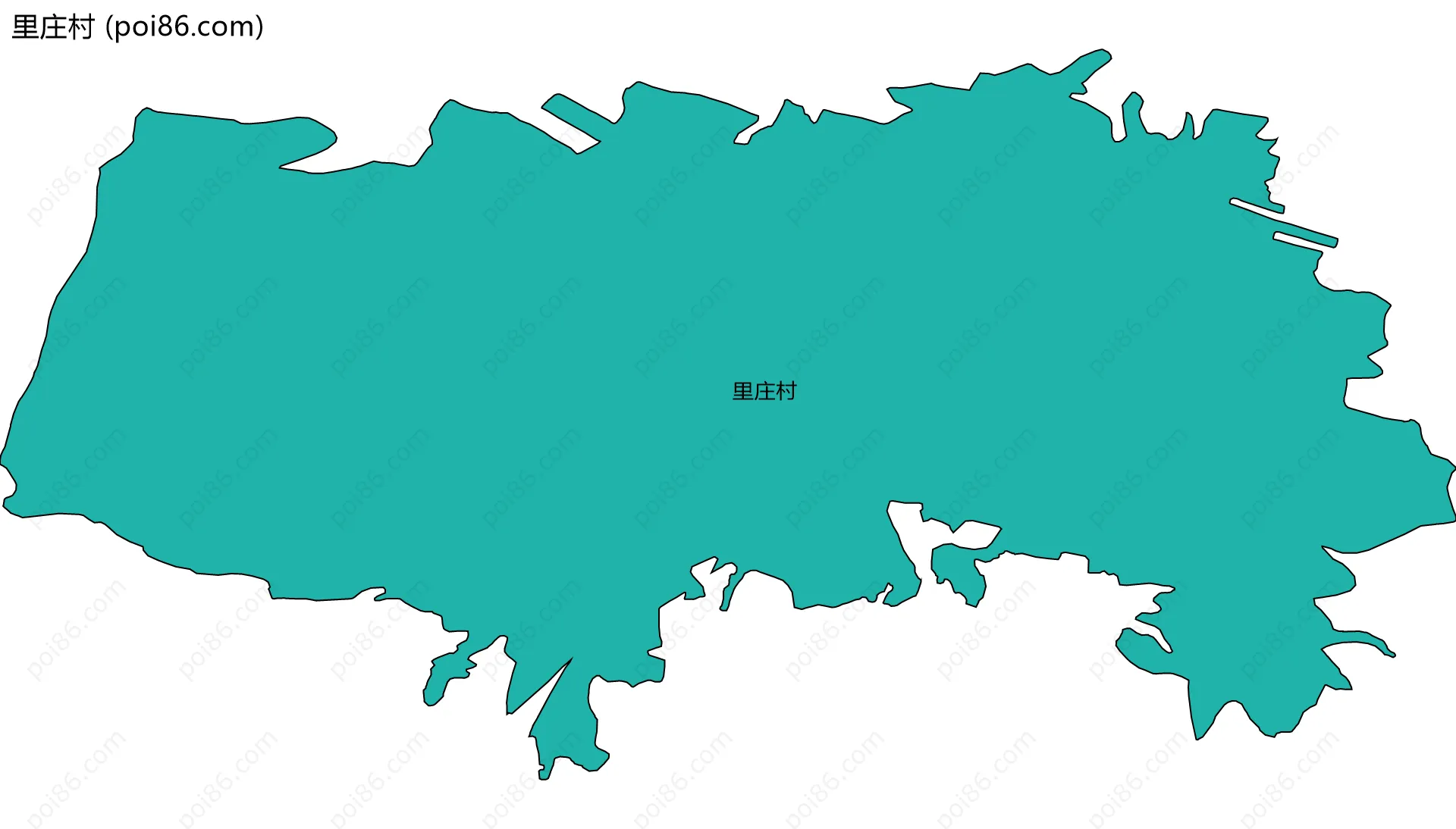 里庄村边界地图