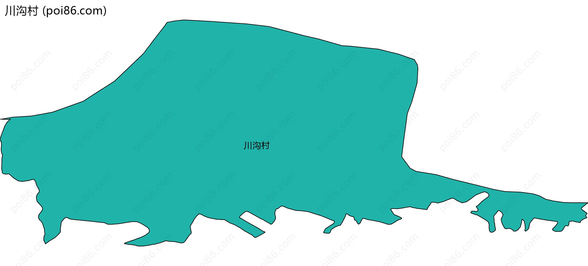 川沟村边界地图