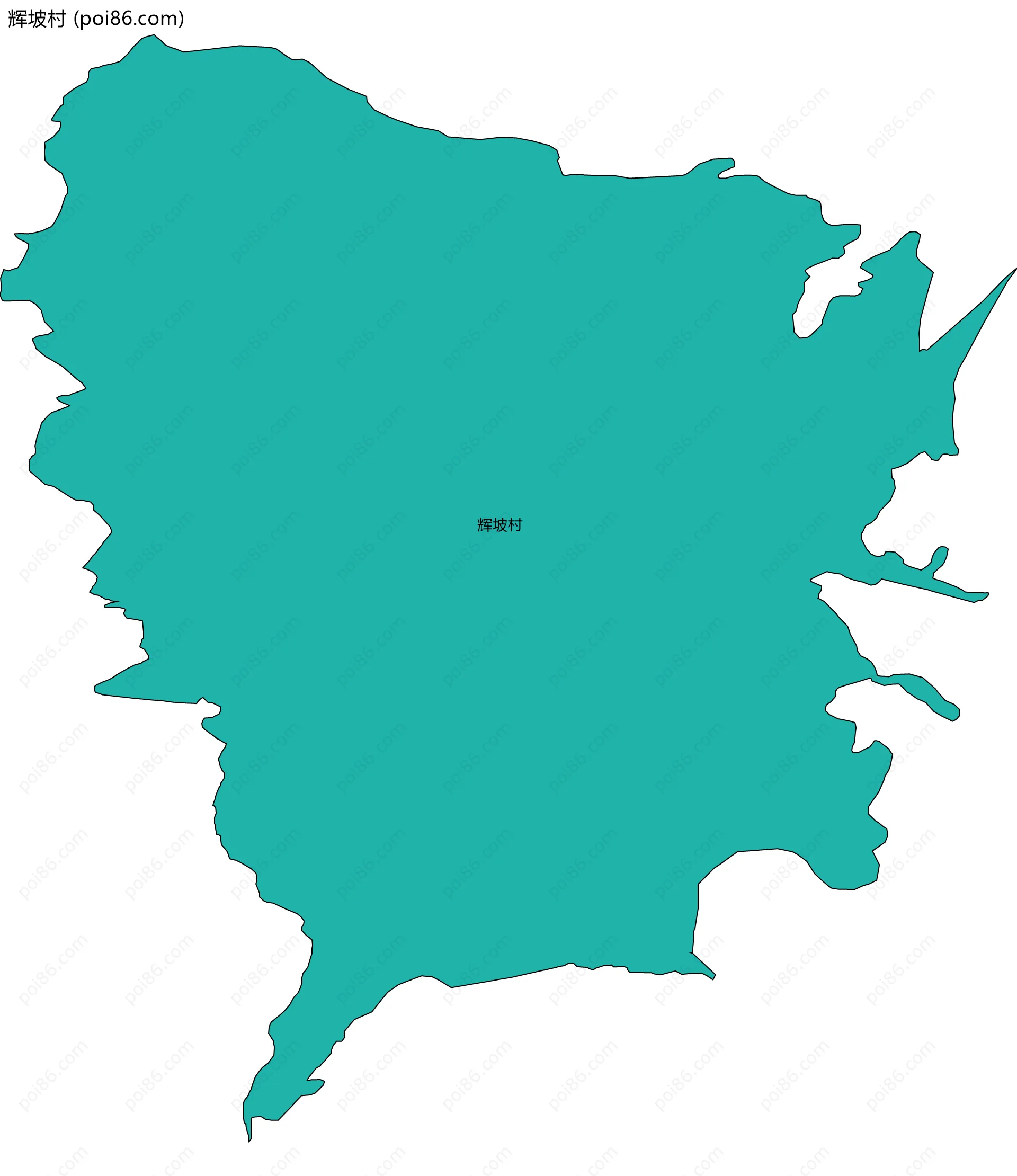 辉坡村边界地图