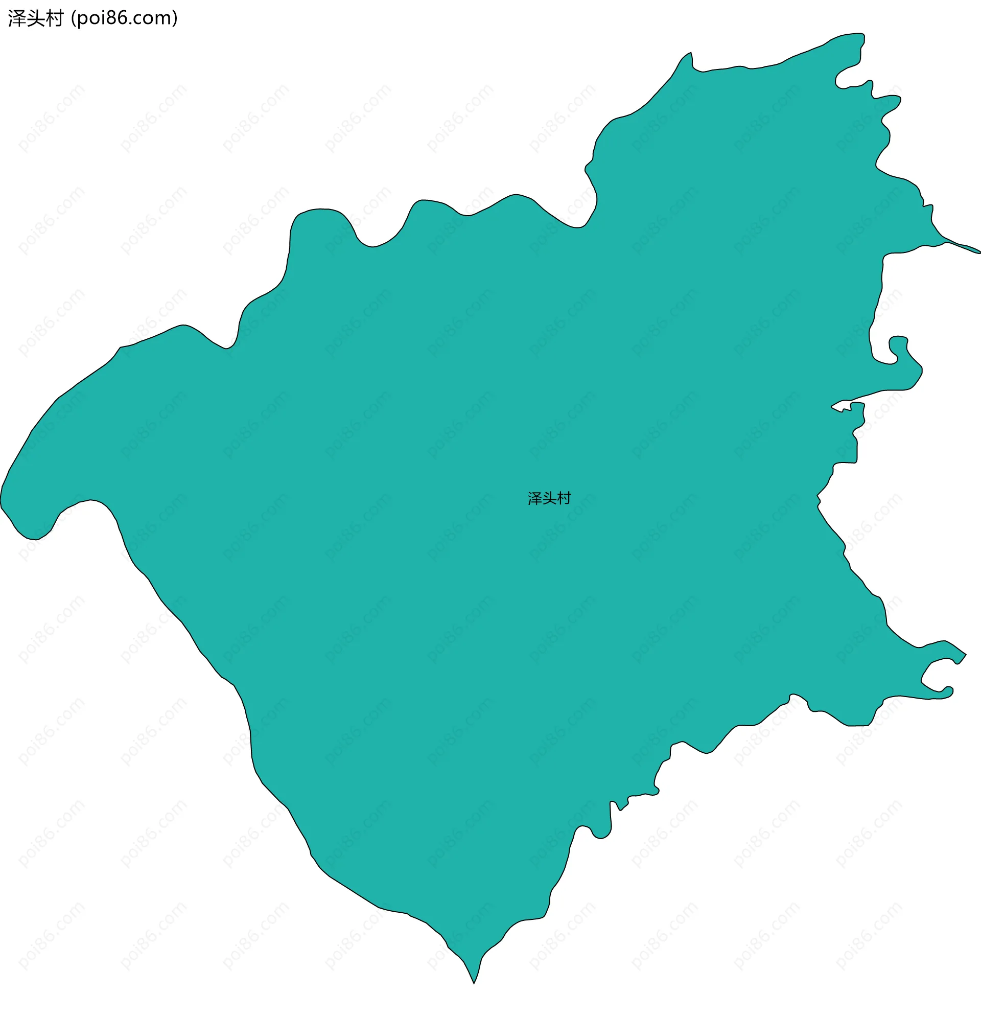 泽头村边界地图