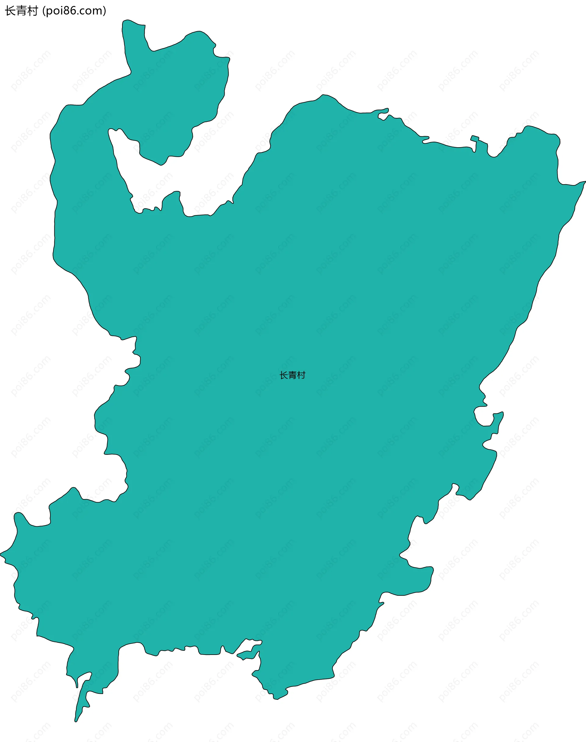长青村边界地图