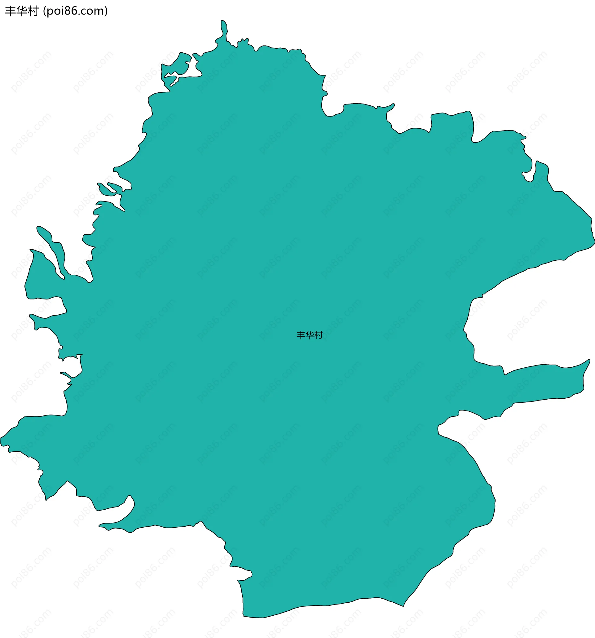 丰华村边界地图