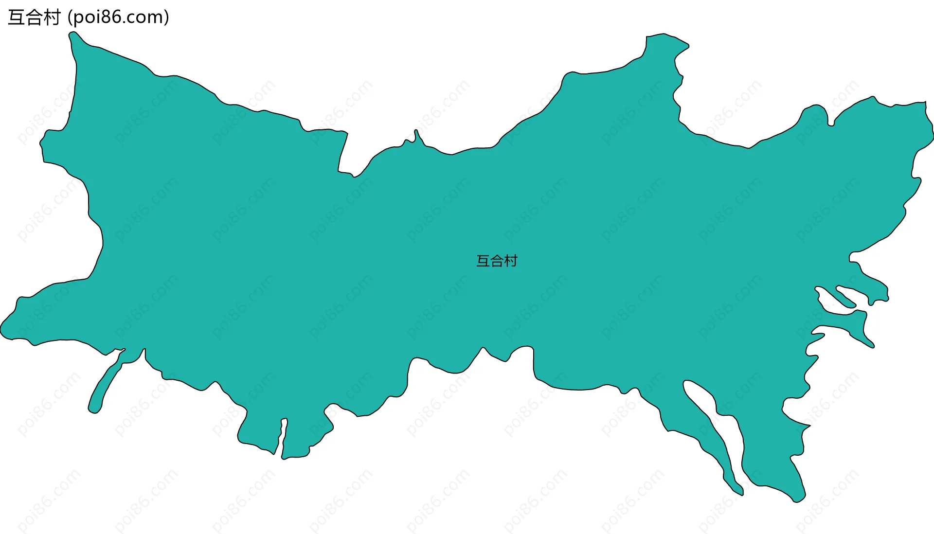 互合村边界地图
