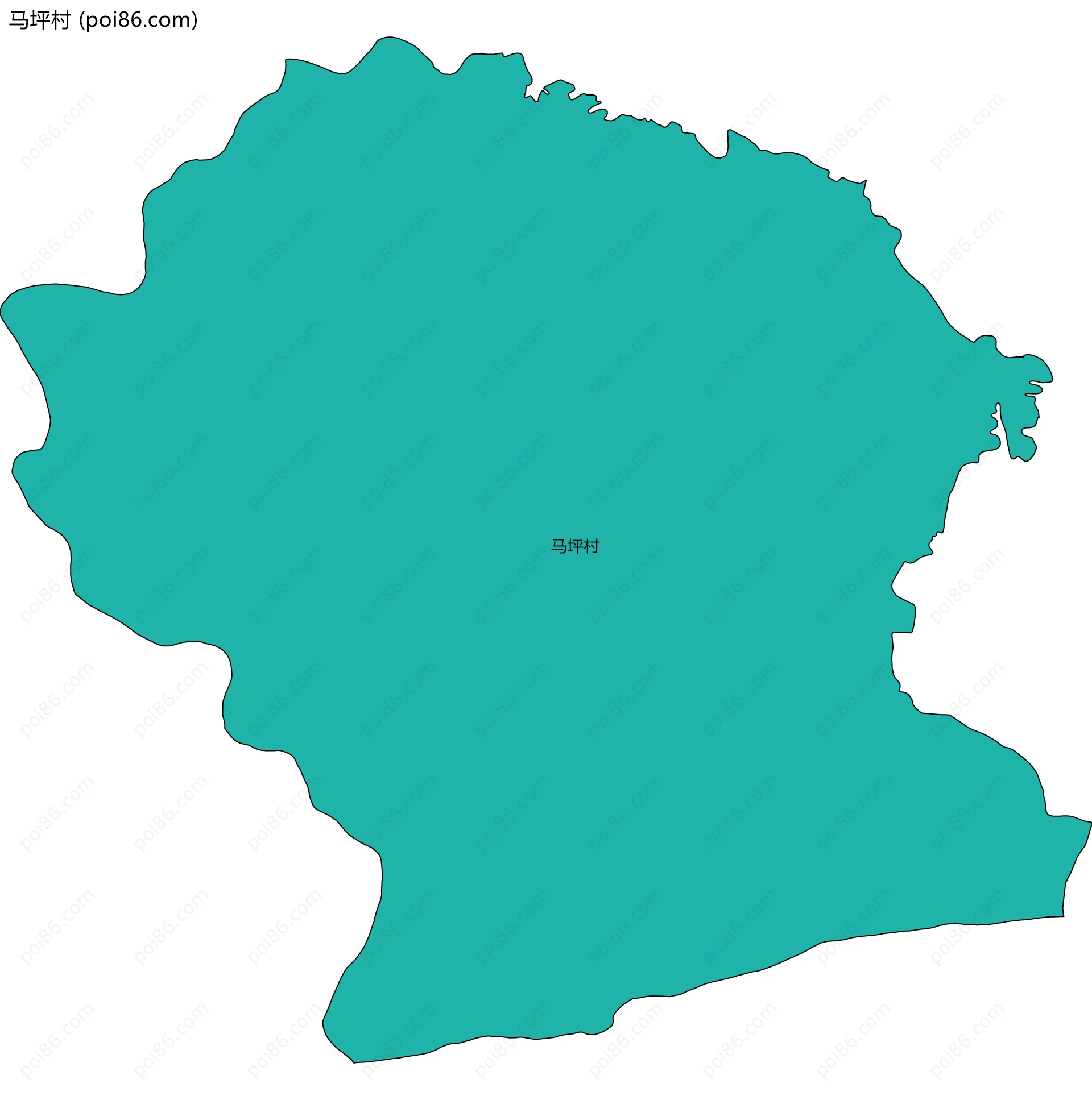 马坪村边界地图