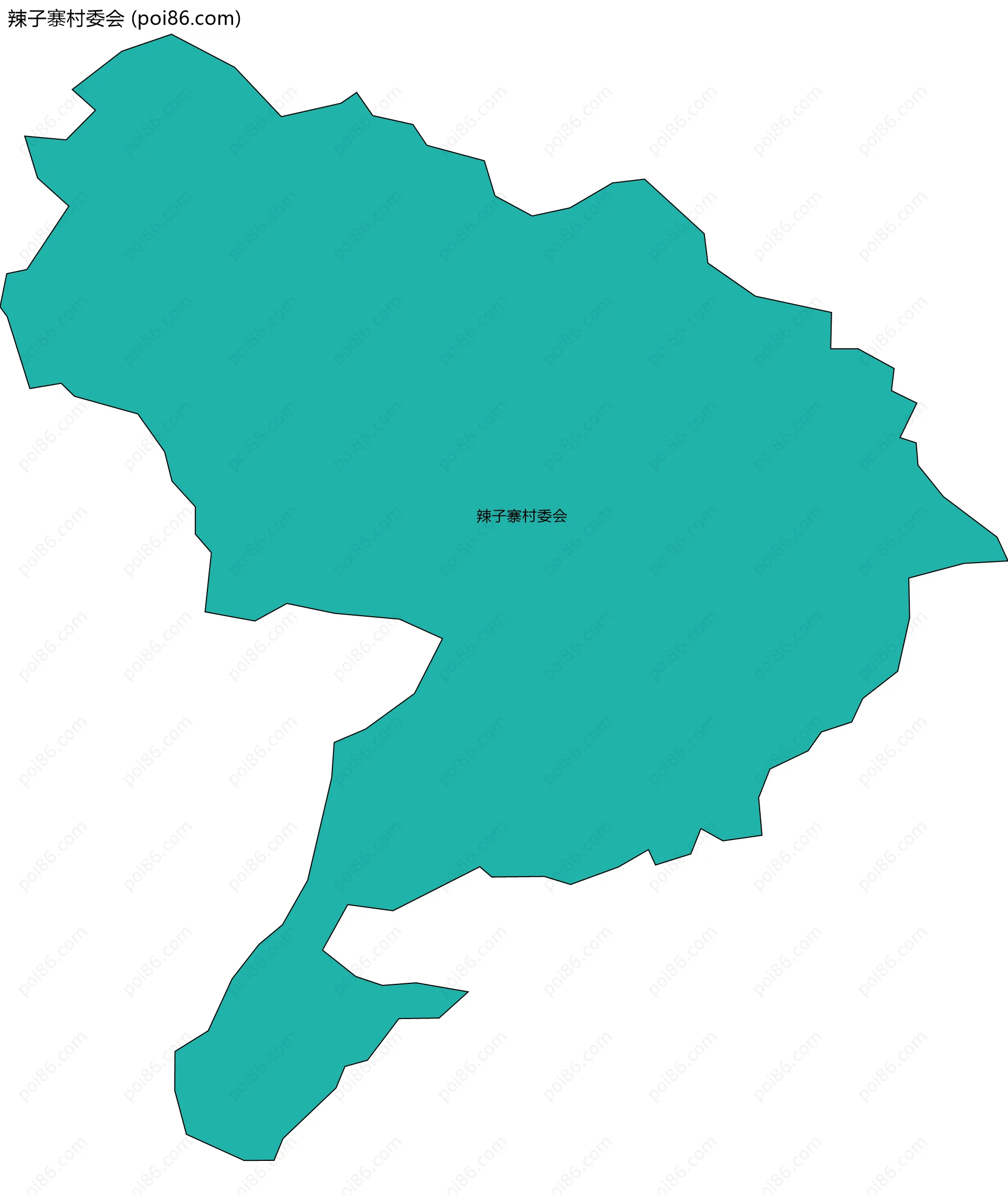 辣子寨村委会边界地图