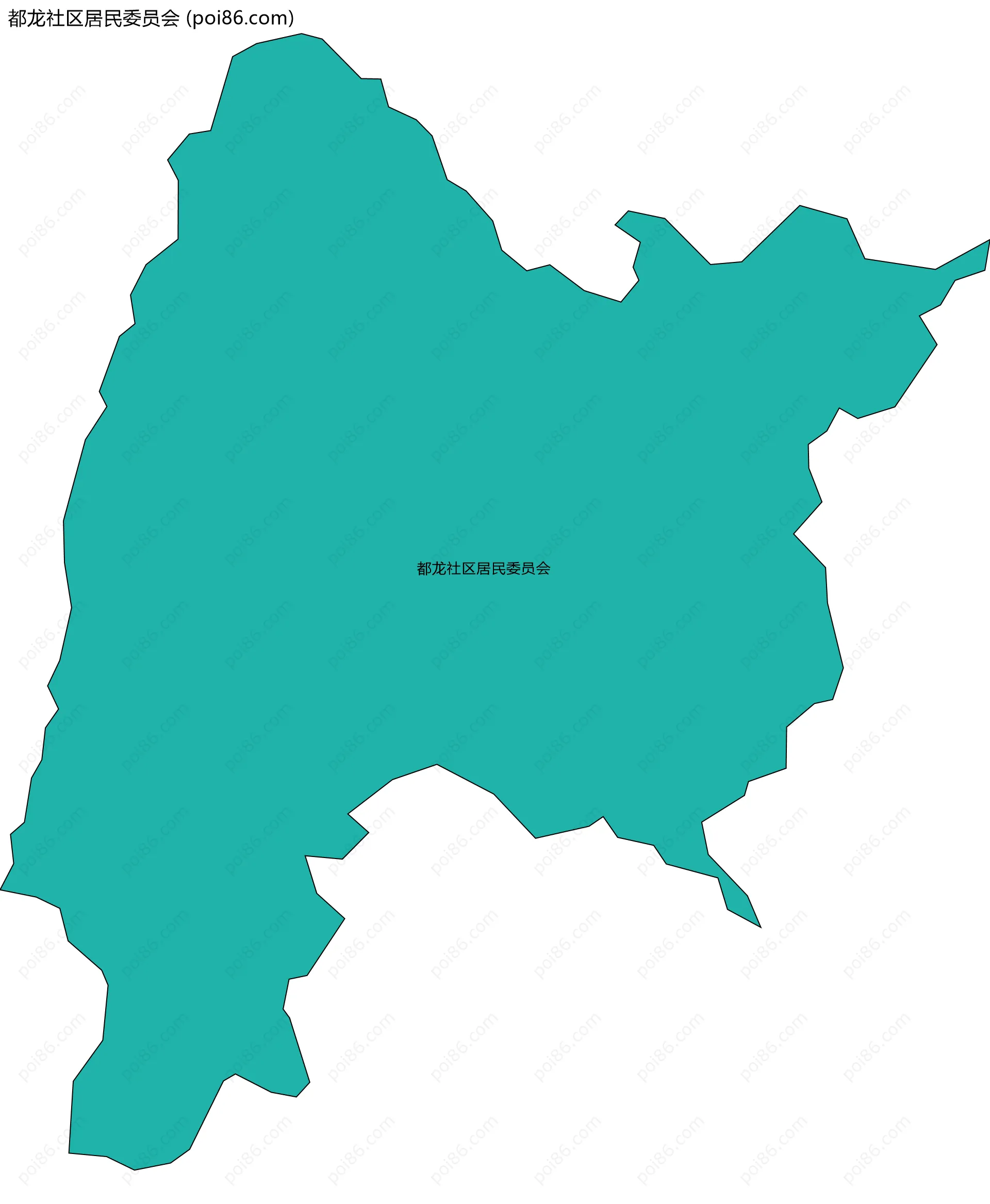 都龙社区居民委员会边界地图