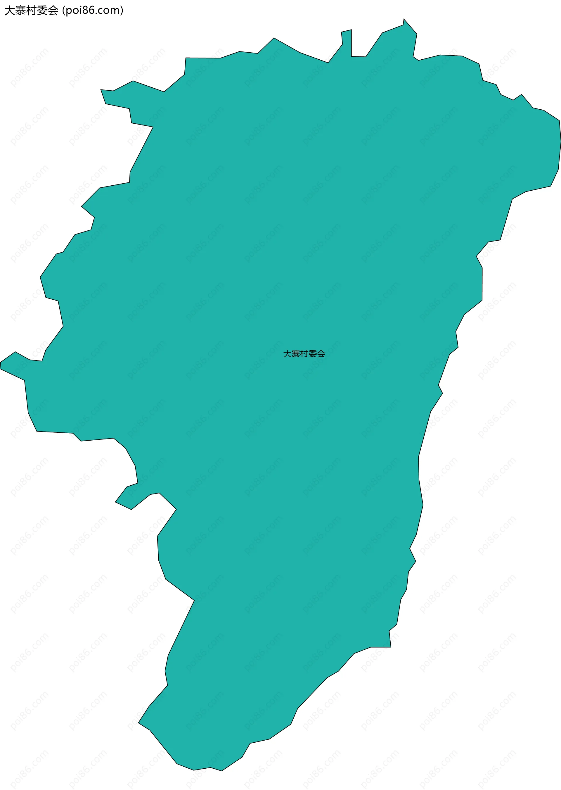 大寨村委会边界地图