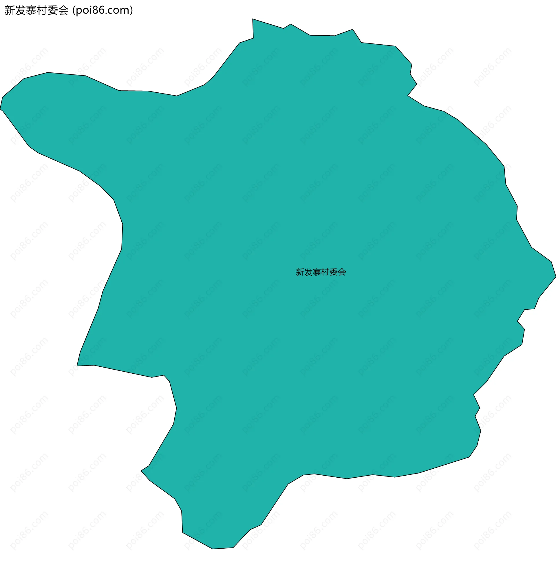 新发寨村委会边界地图