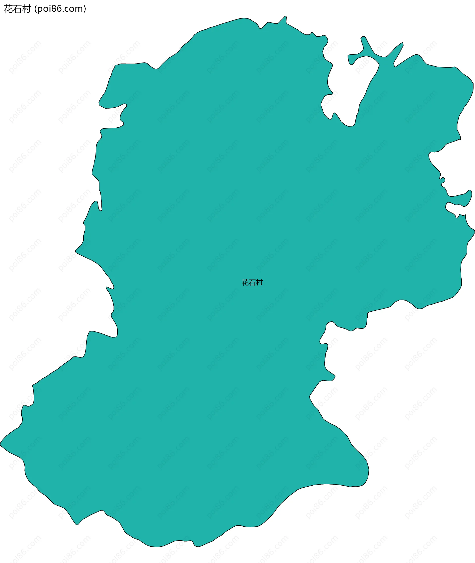 花石村边界地图