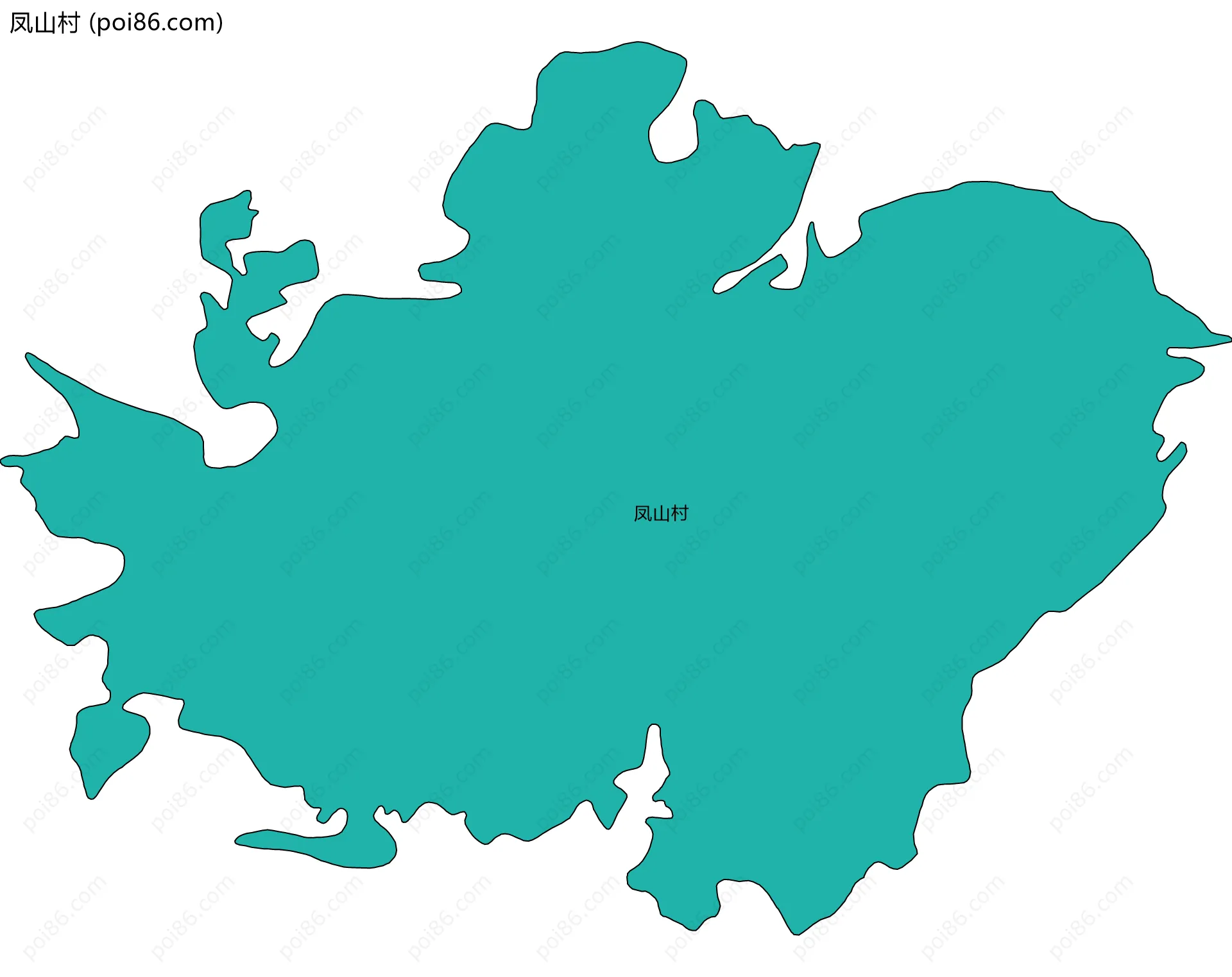 凤山村边界地图